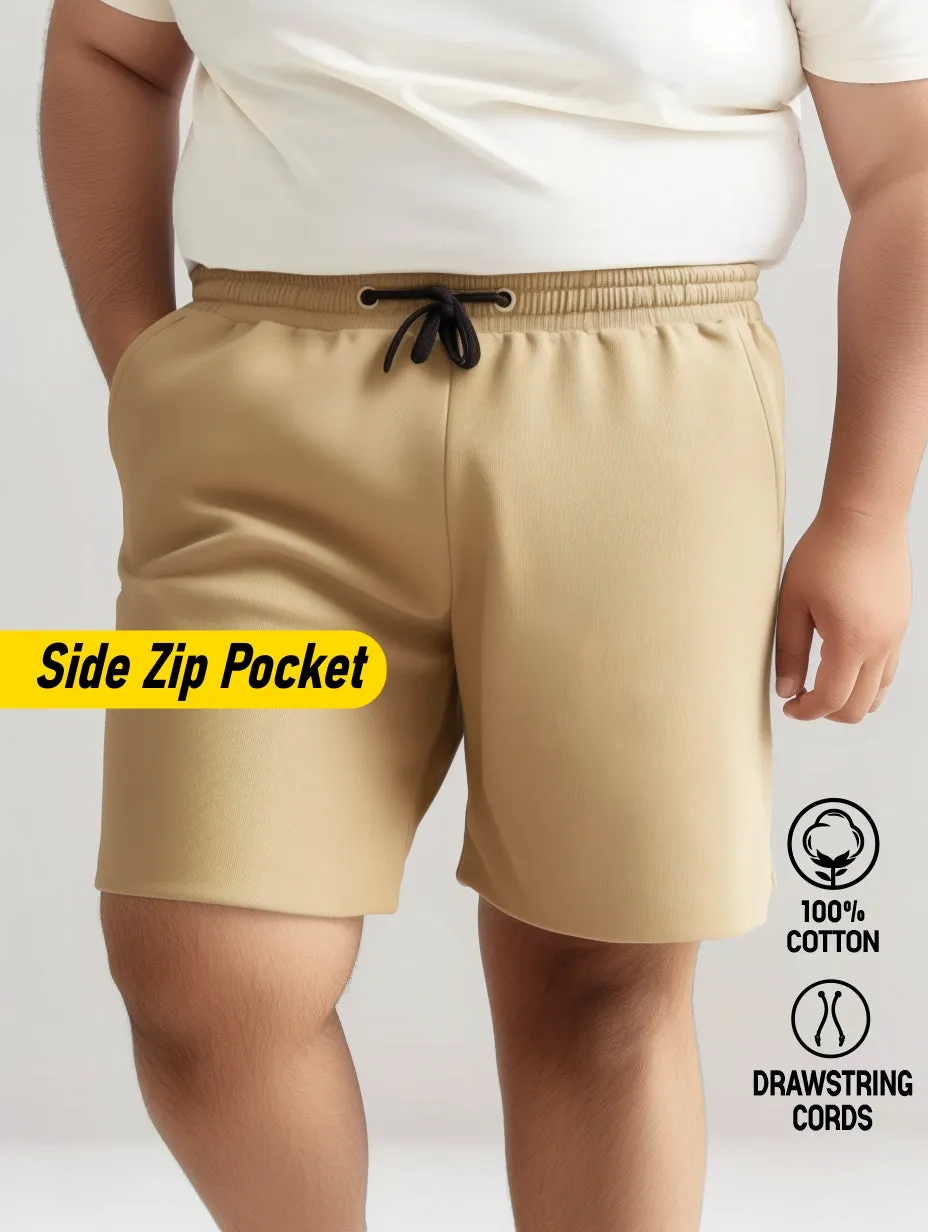 Lightweight Breathable Cotton Plus Size Shorts