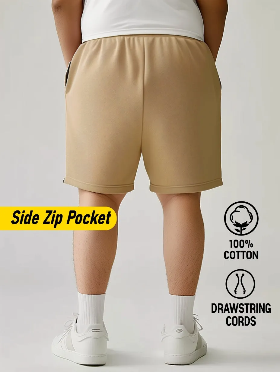 Lightweight Breathable Cotton Plus Size Shorts