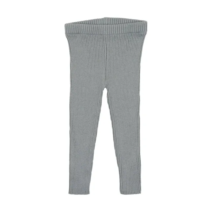 Lil Legs Light Blue Knit Leggings