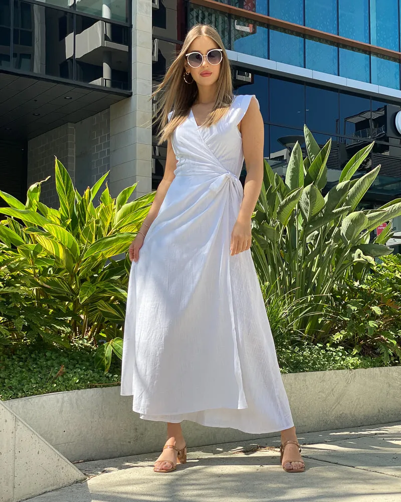 Linen Wrap Maxi