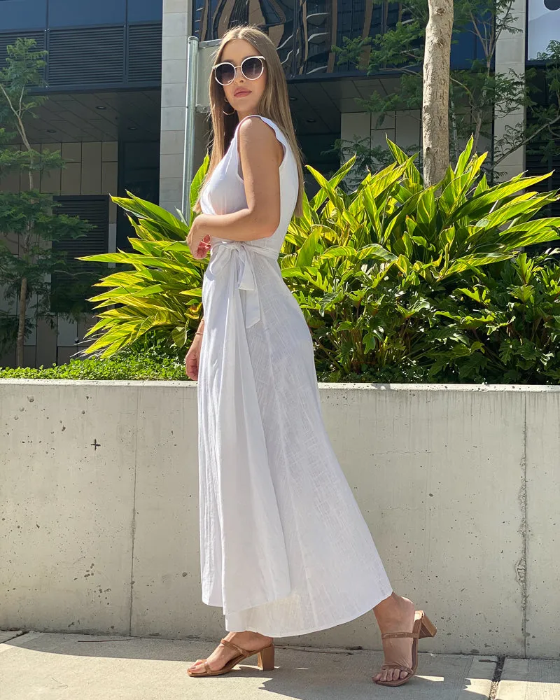 Linen Wrap Maxi