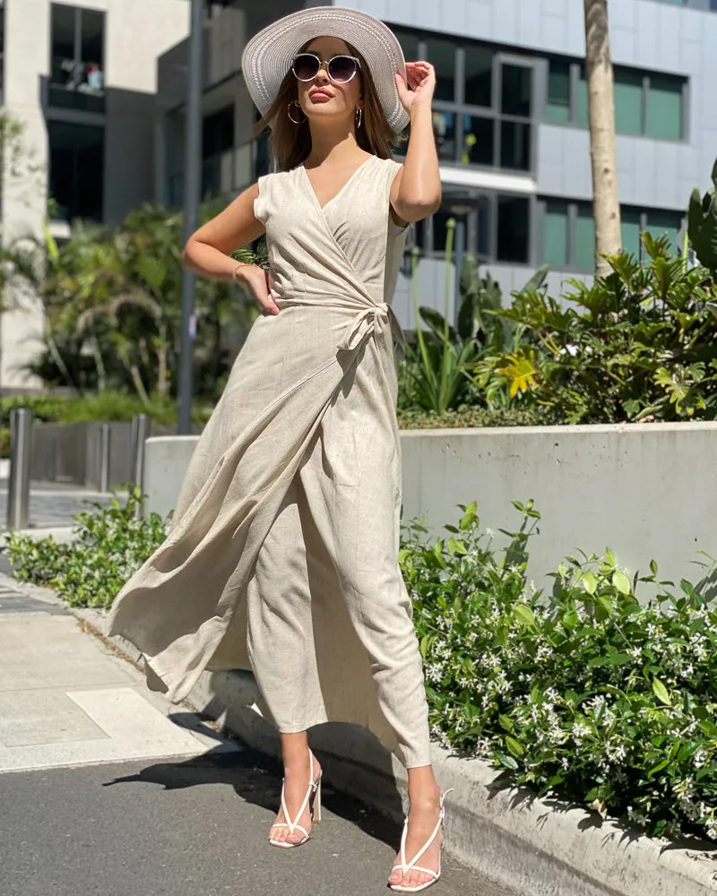 Linen Wrap Maxi