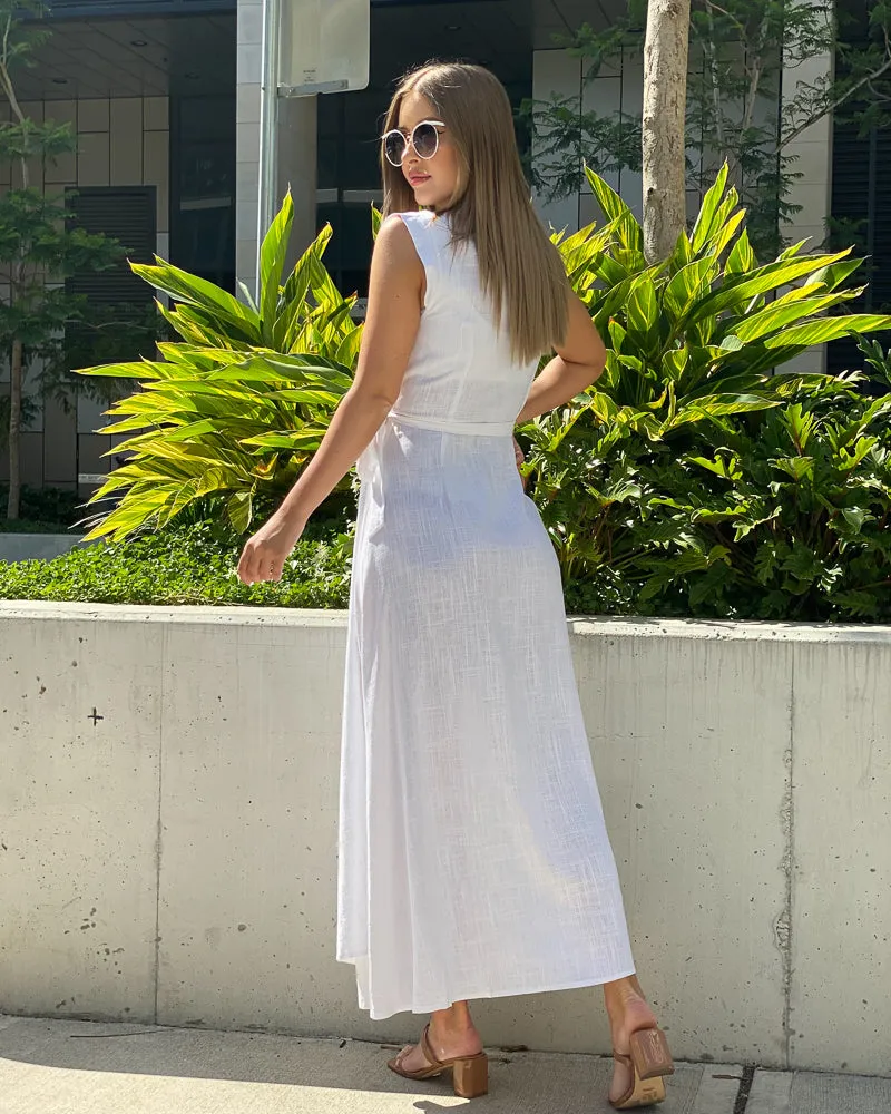 Linen Wrap Maxi