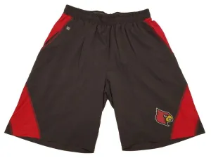 Louisville Cardinals Colosseum Gray Lightweight Athletic Drawstring Shorts (L)