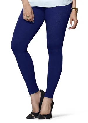 Lux Lyra Ankle Length Blue Leggings free Size for Woman