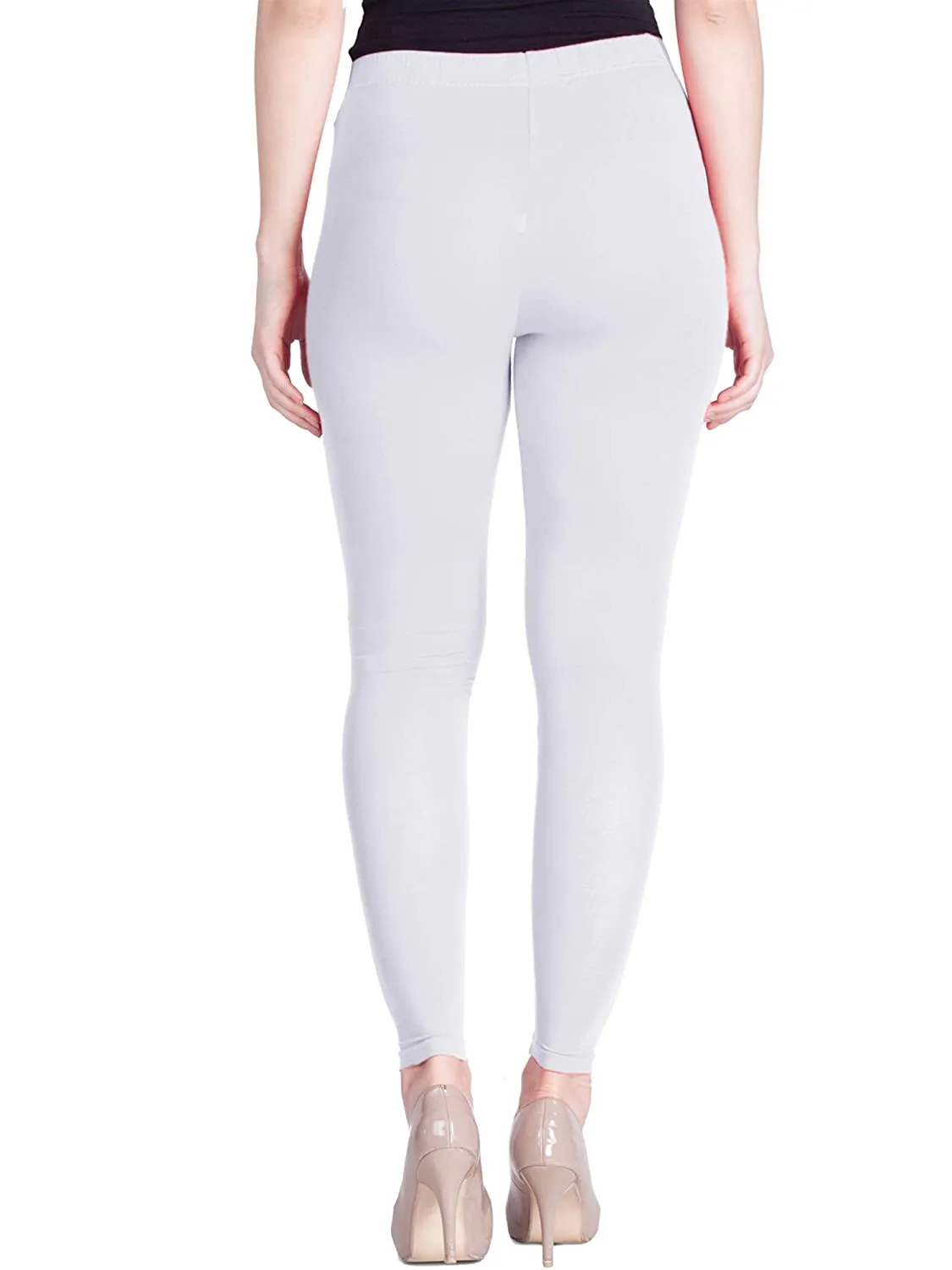 Lux Lyra Ankle Length Off-White Leggings free Size for Ladies