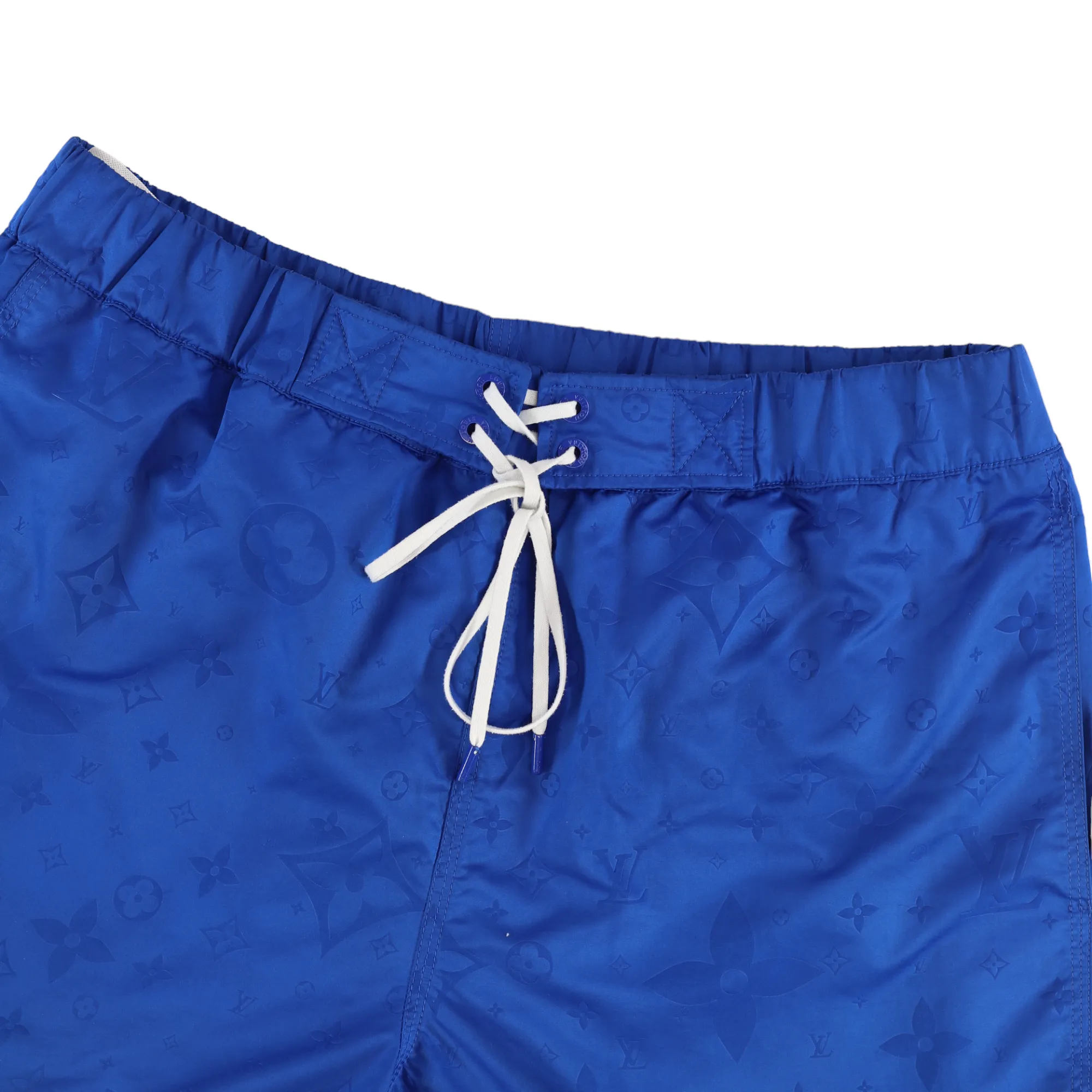 Men's 3D Pocket Monogram Swim Shorts Navy Size S