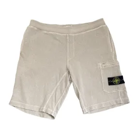 Men's Applique Logo Shorts Beige Size XXL