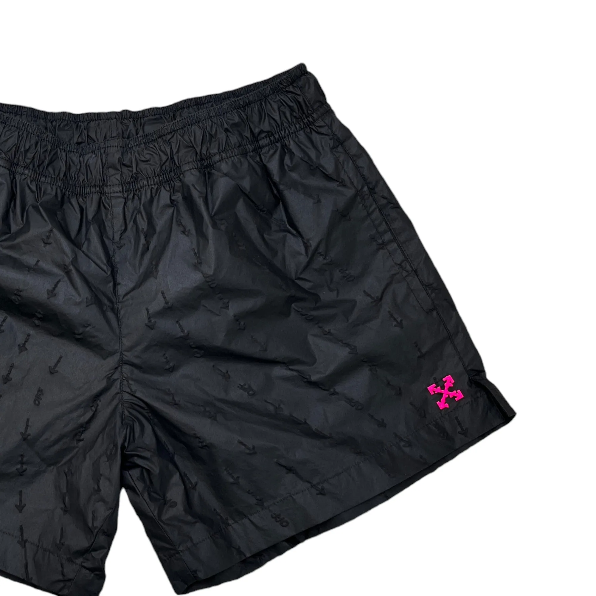 Men's Arrow Logo Swim Shorts Black Size S