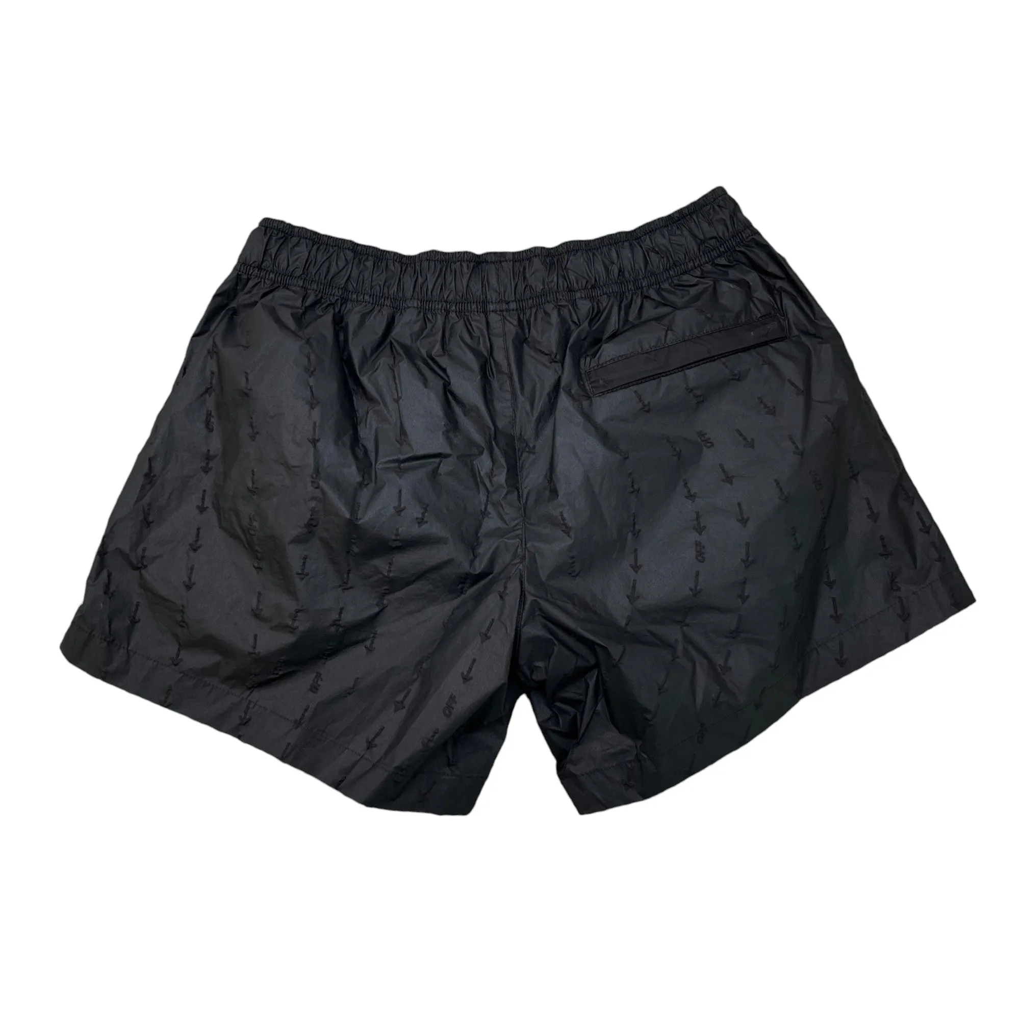 Men's Arrow Logo Swim Shorts Black Size S