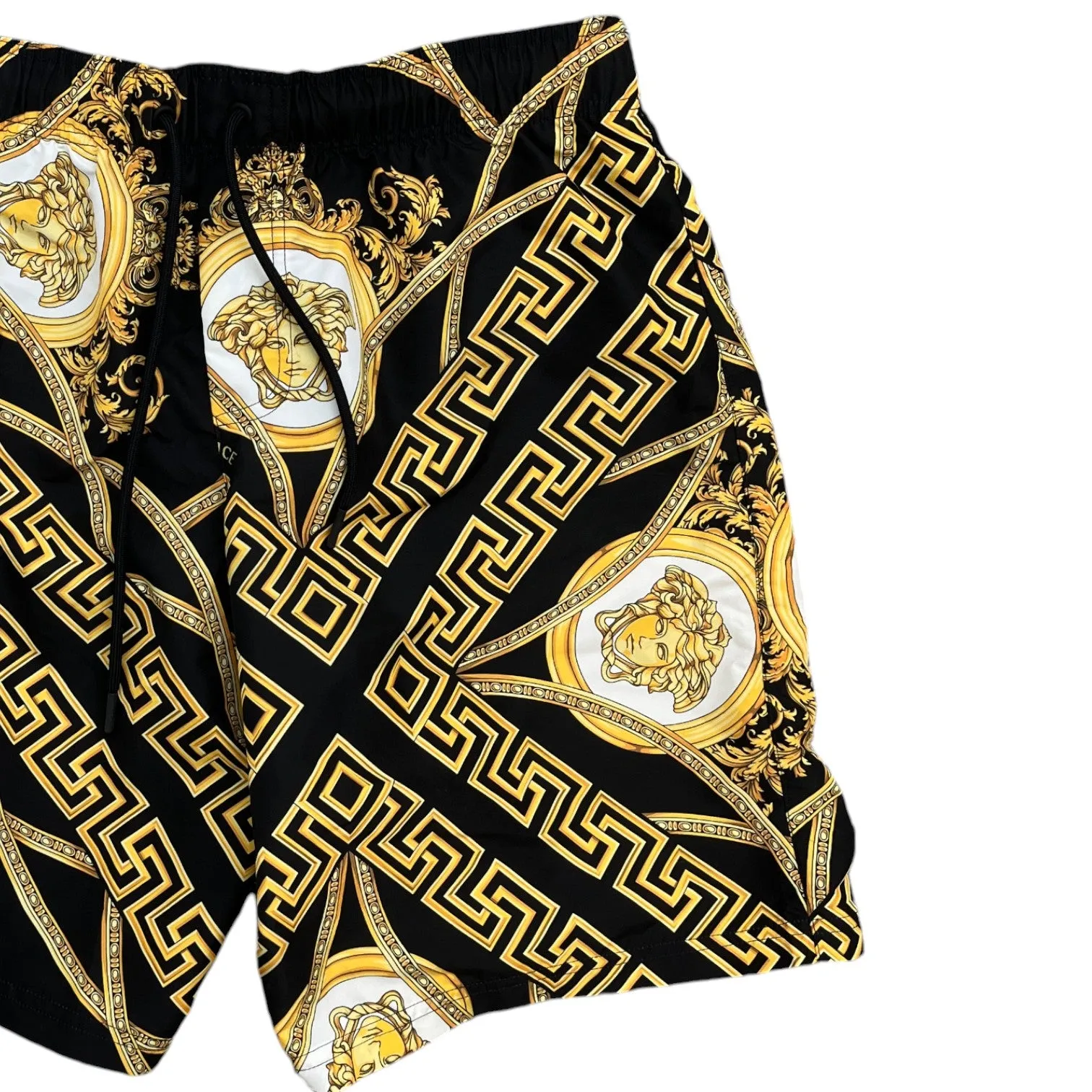 Men's Baroque Logo Swim Shorts Black Size M