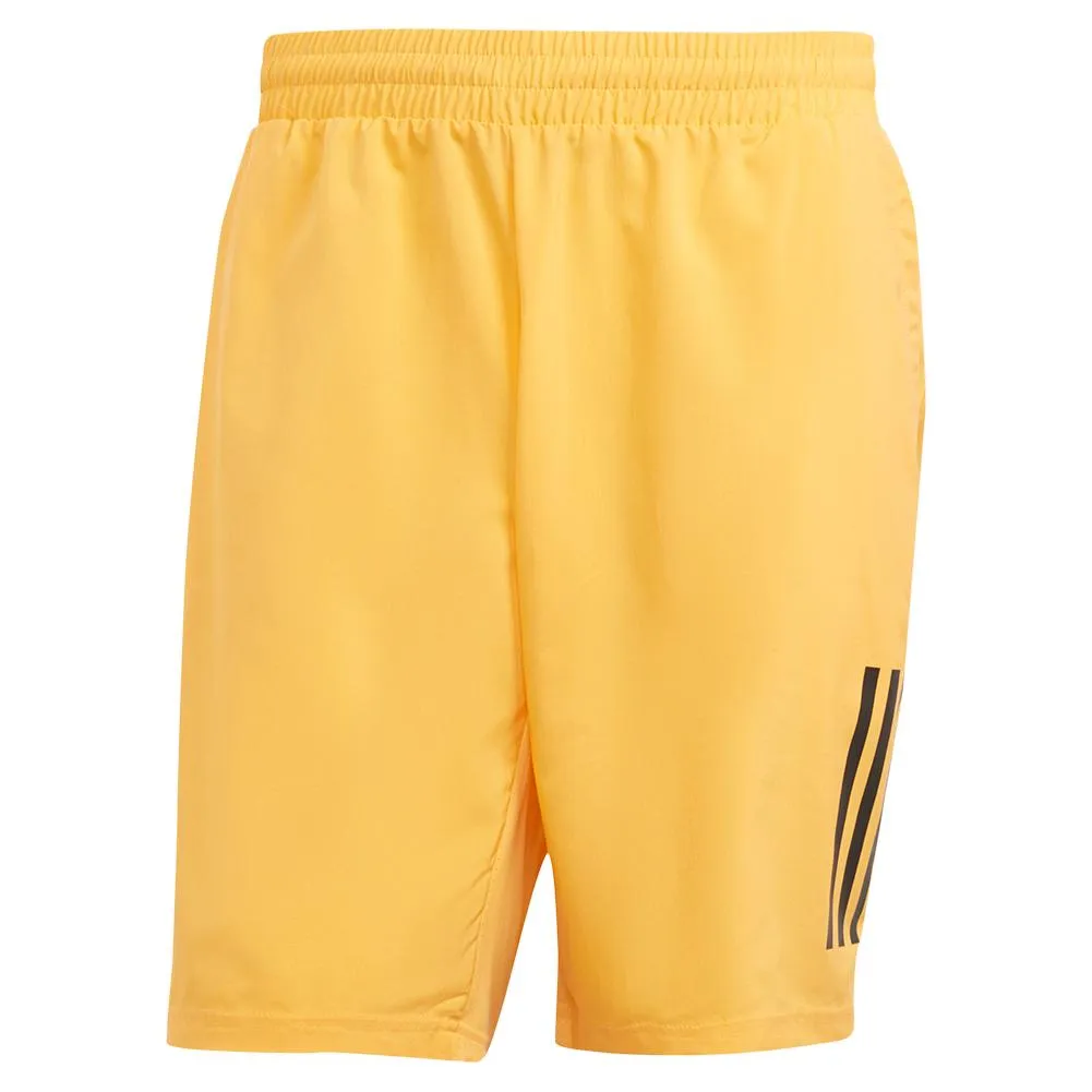 Men's Club 3 Stripe 7 inch Tennis Short Hazy Orange