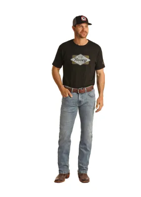 Men's Hooey Rock & Roll Revolver Straight Slim Light Jean