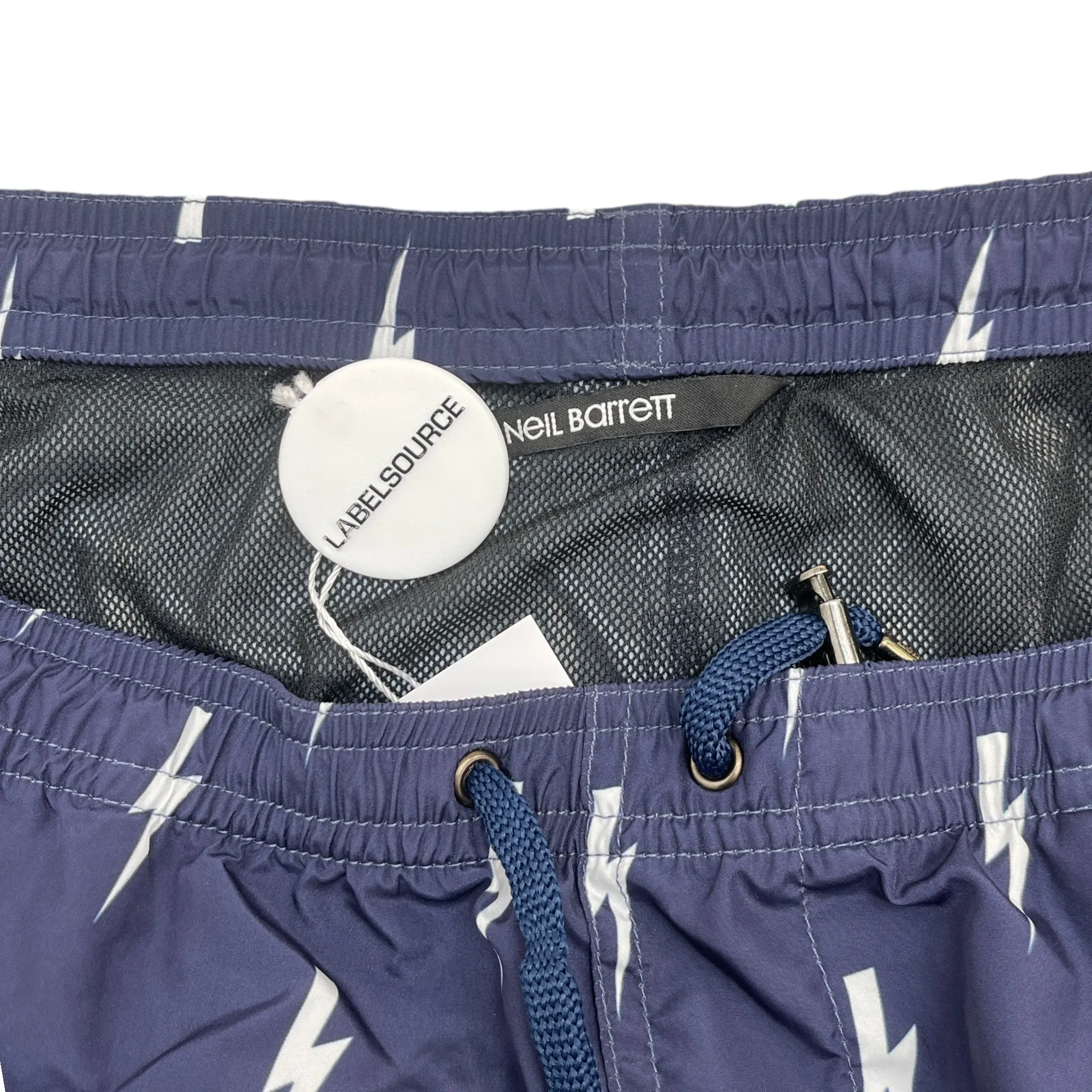 Men's Lightning Bolt Swim Shorts Navy Size L