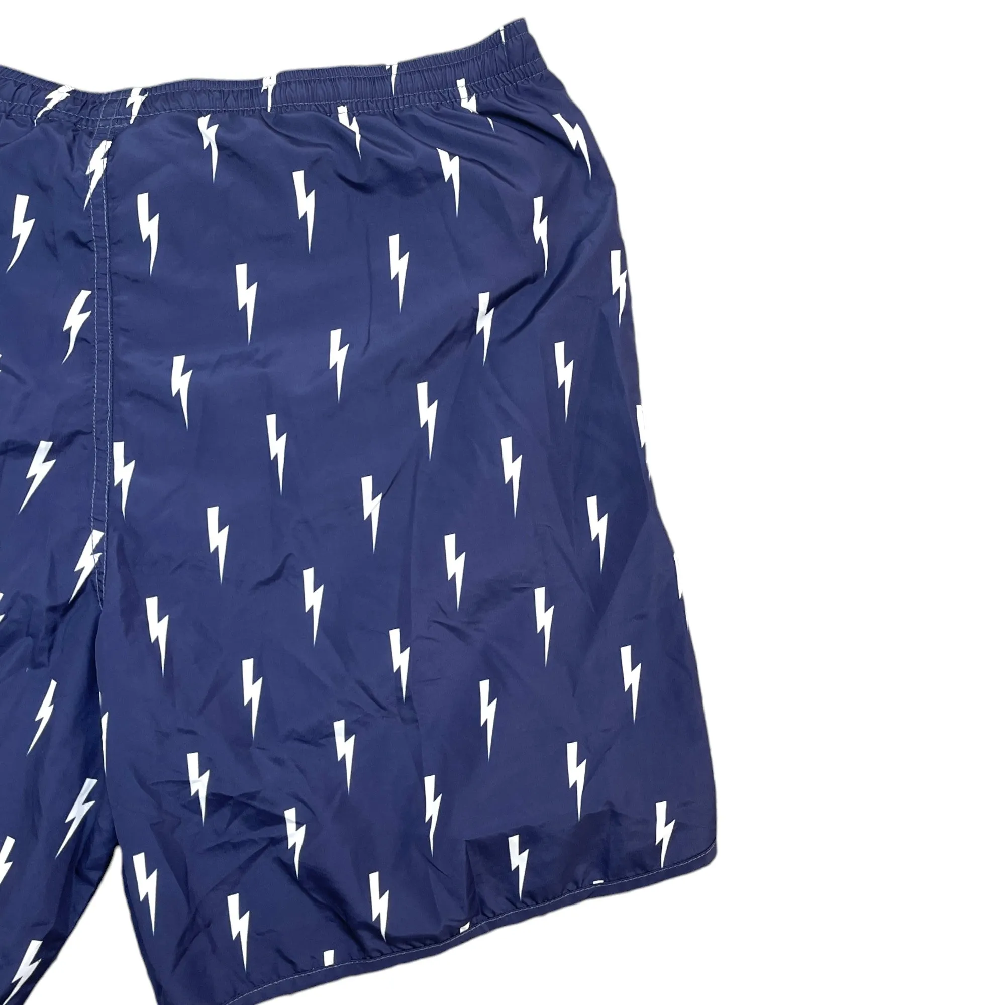 Men's Lightning Bolt Swim Shorts Navy Size L