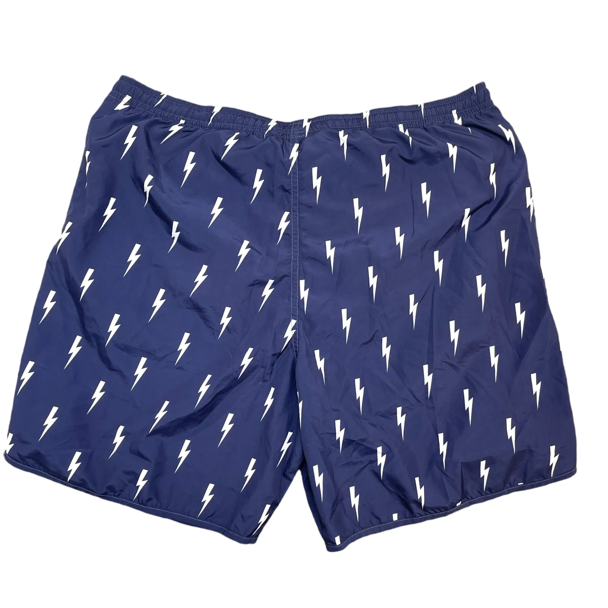 Men's Lightning Bolt Swim Shorts Navy Size L