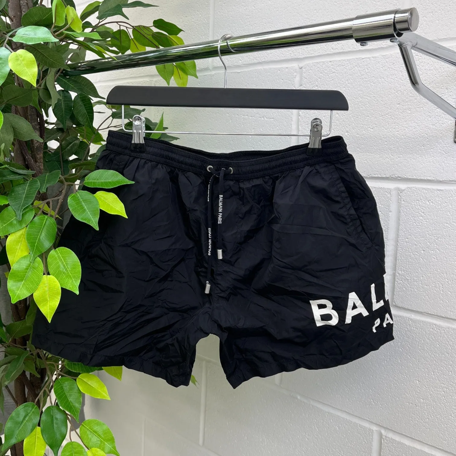 Men's Logo Swim Shorts Black Size L