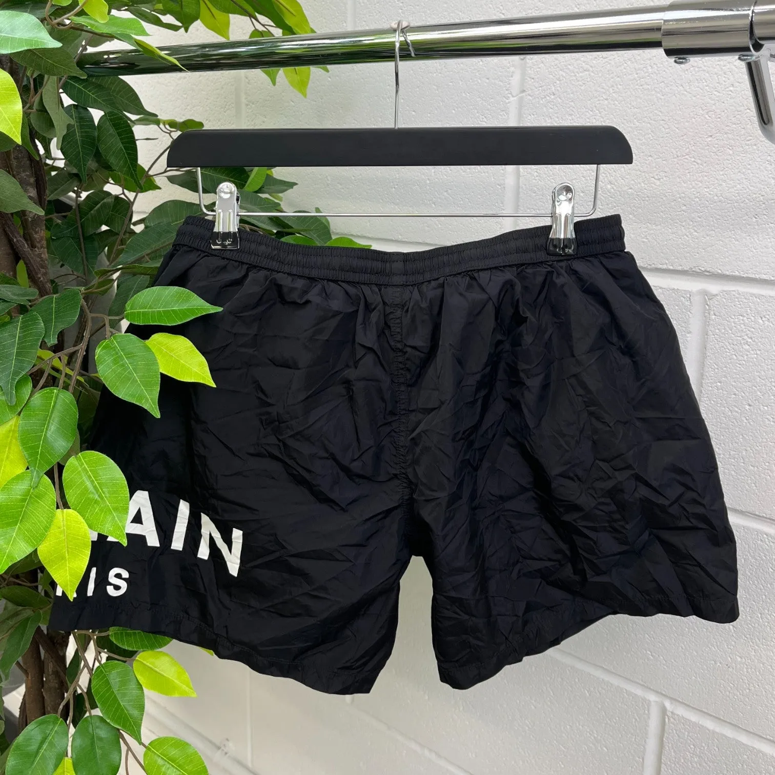 Men's Logo Swim Shorts Black Size L