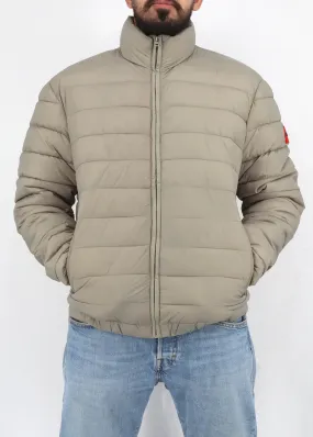 Men's Quilted Puffer Jacket,Light Beige