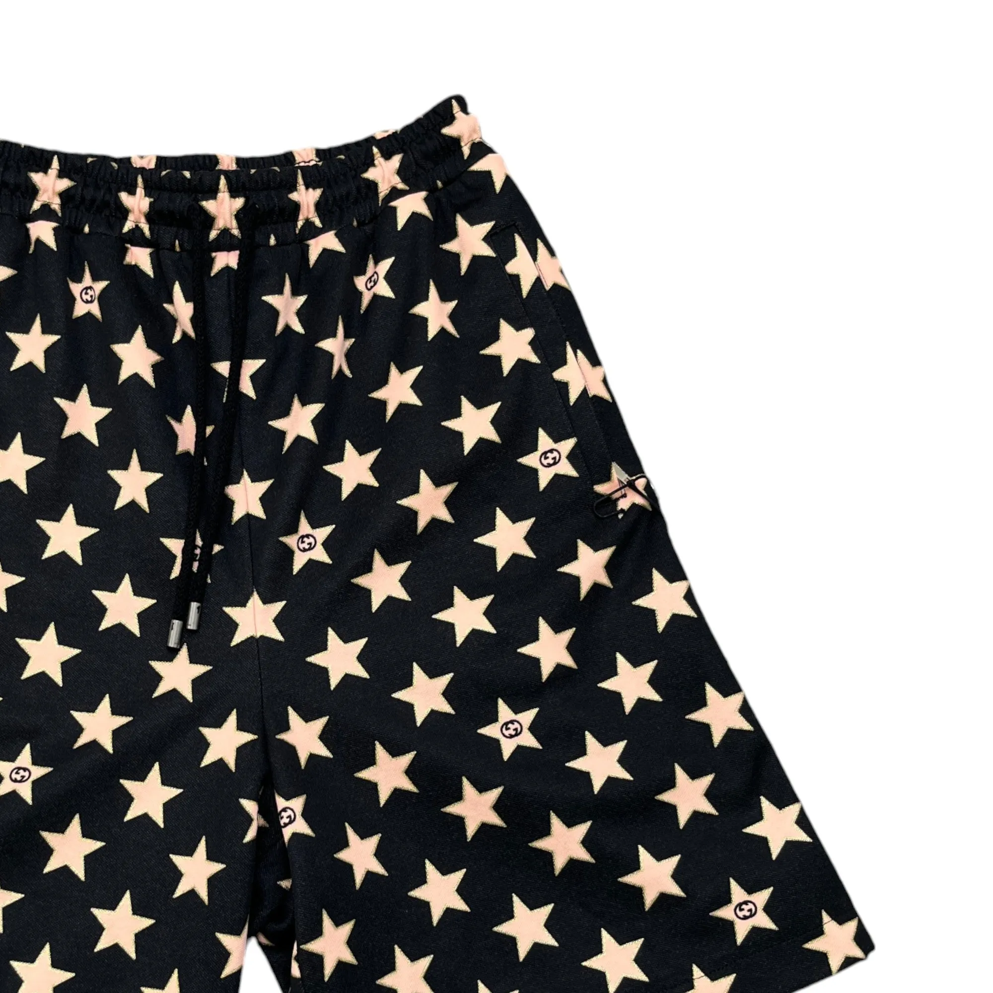 Men's Star Monogram Shorts Black Size XS