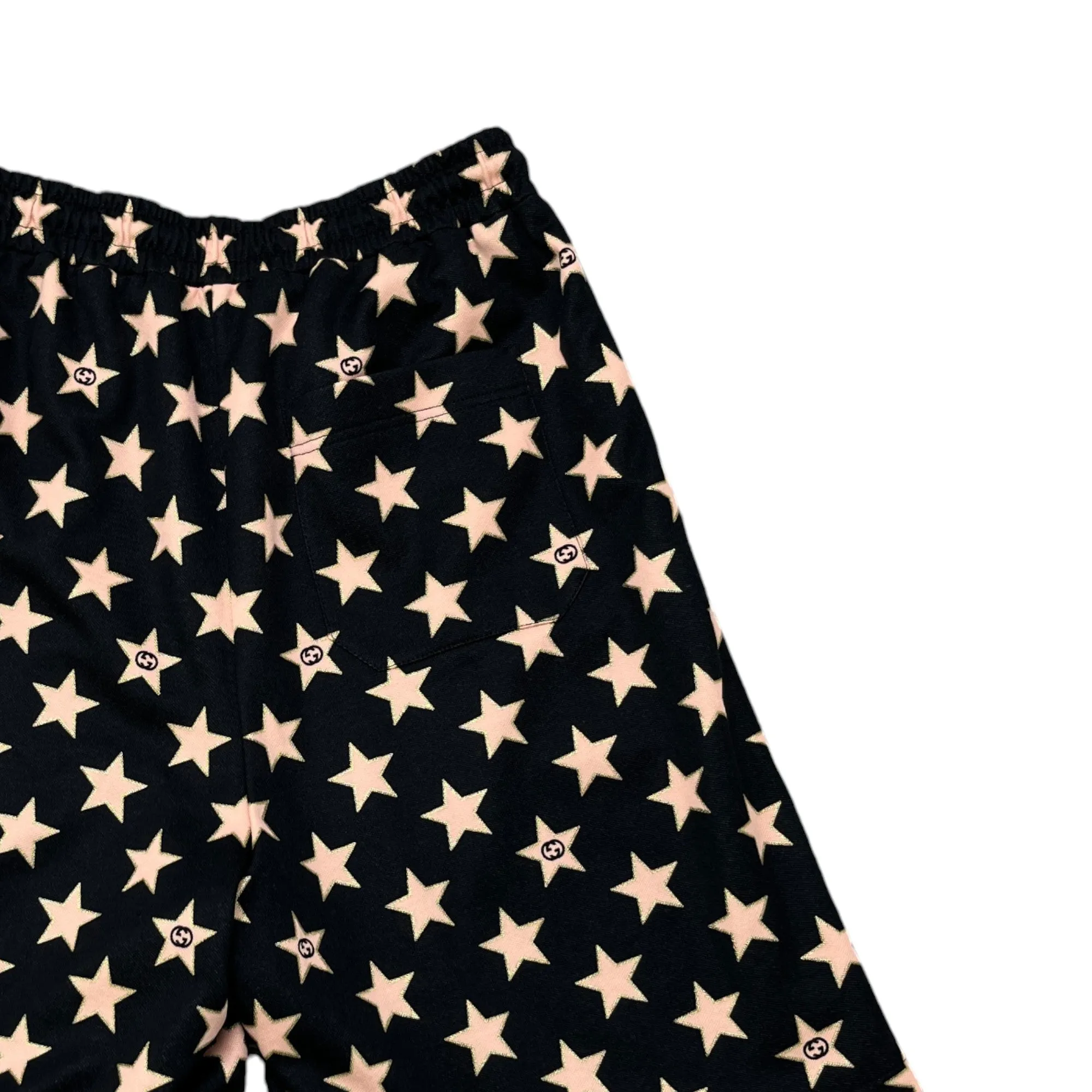 Men's Star Monogram Shorts Black Size XS