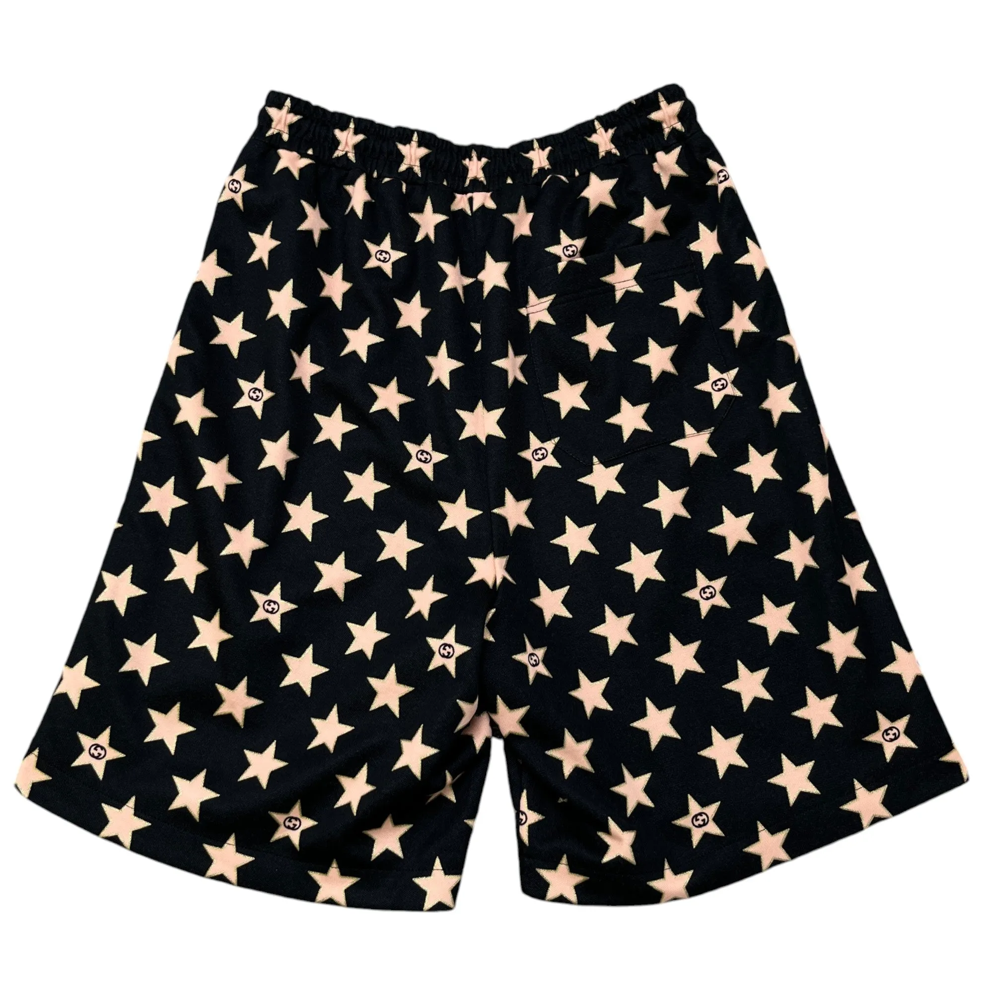 Men's Star Monogram Shorts Black Size XS