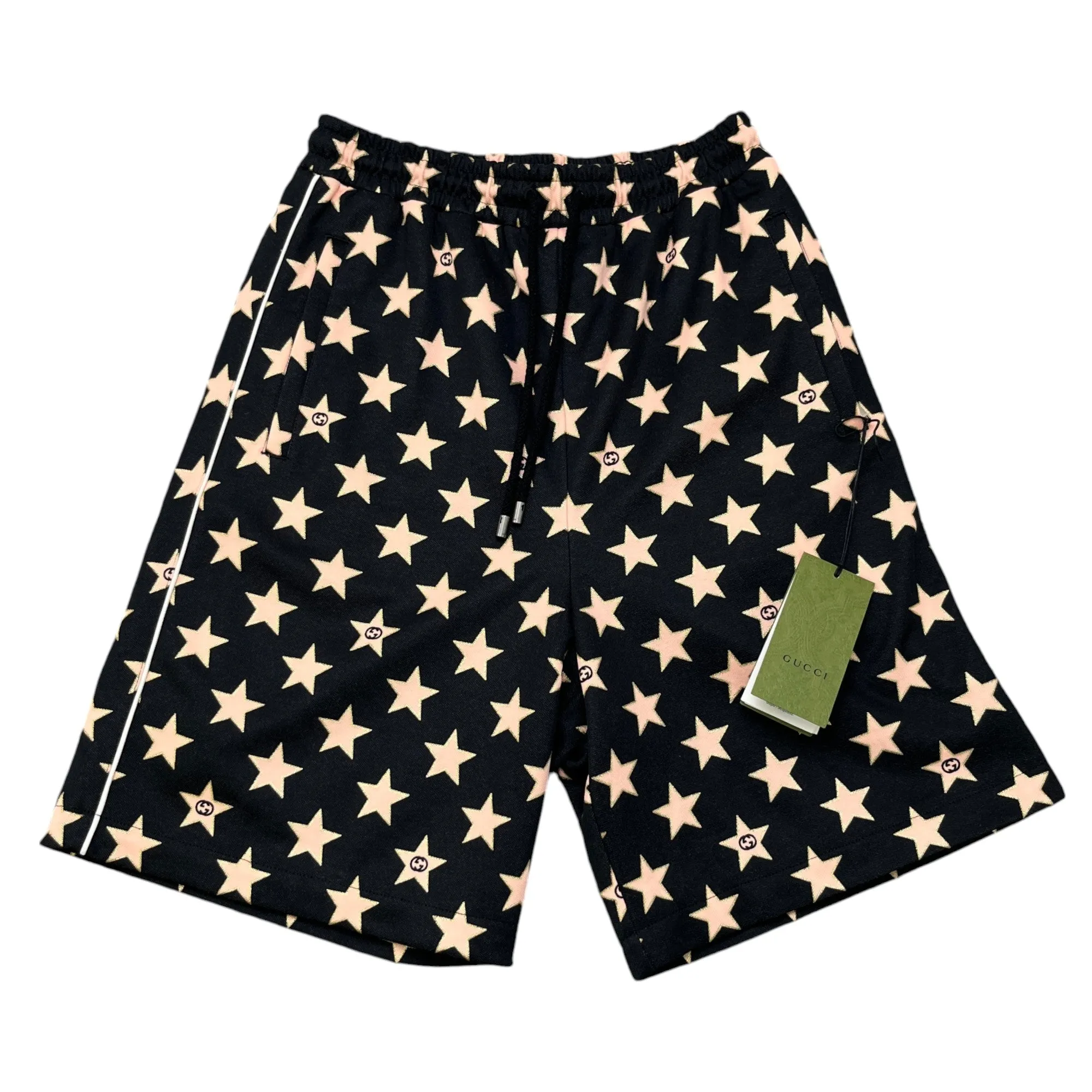 Men's Star Monogram Shorts Black Size XS