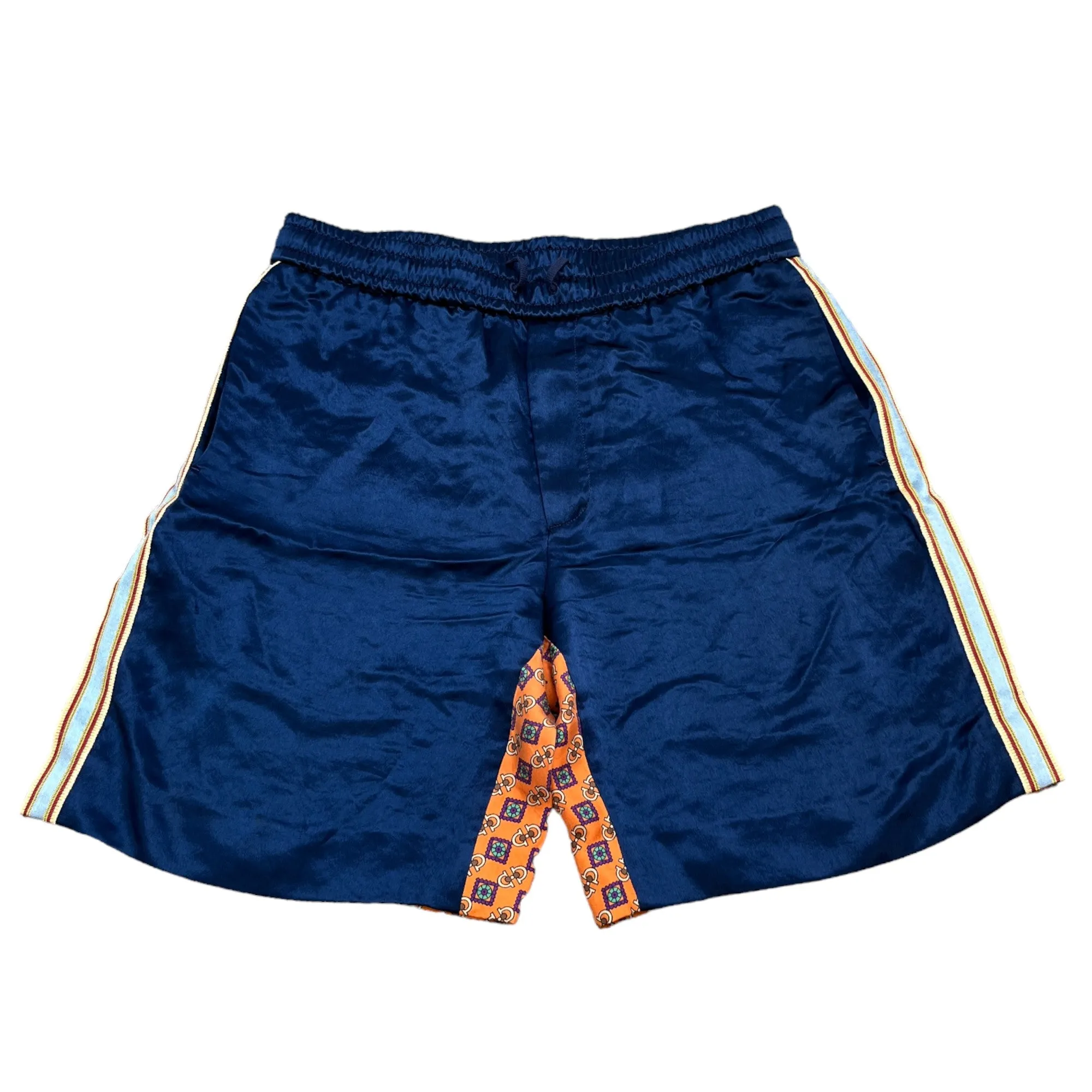 Men's Tape Pattern Shorts Blue Size IT 46 / UK 30