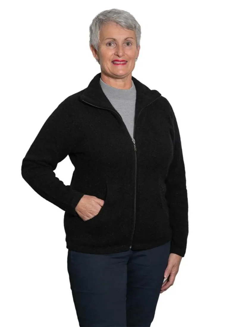 Merino Possum Slant Pocket Zip Jacket