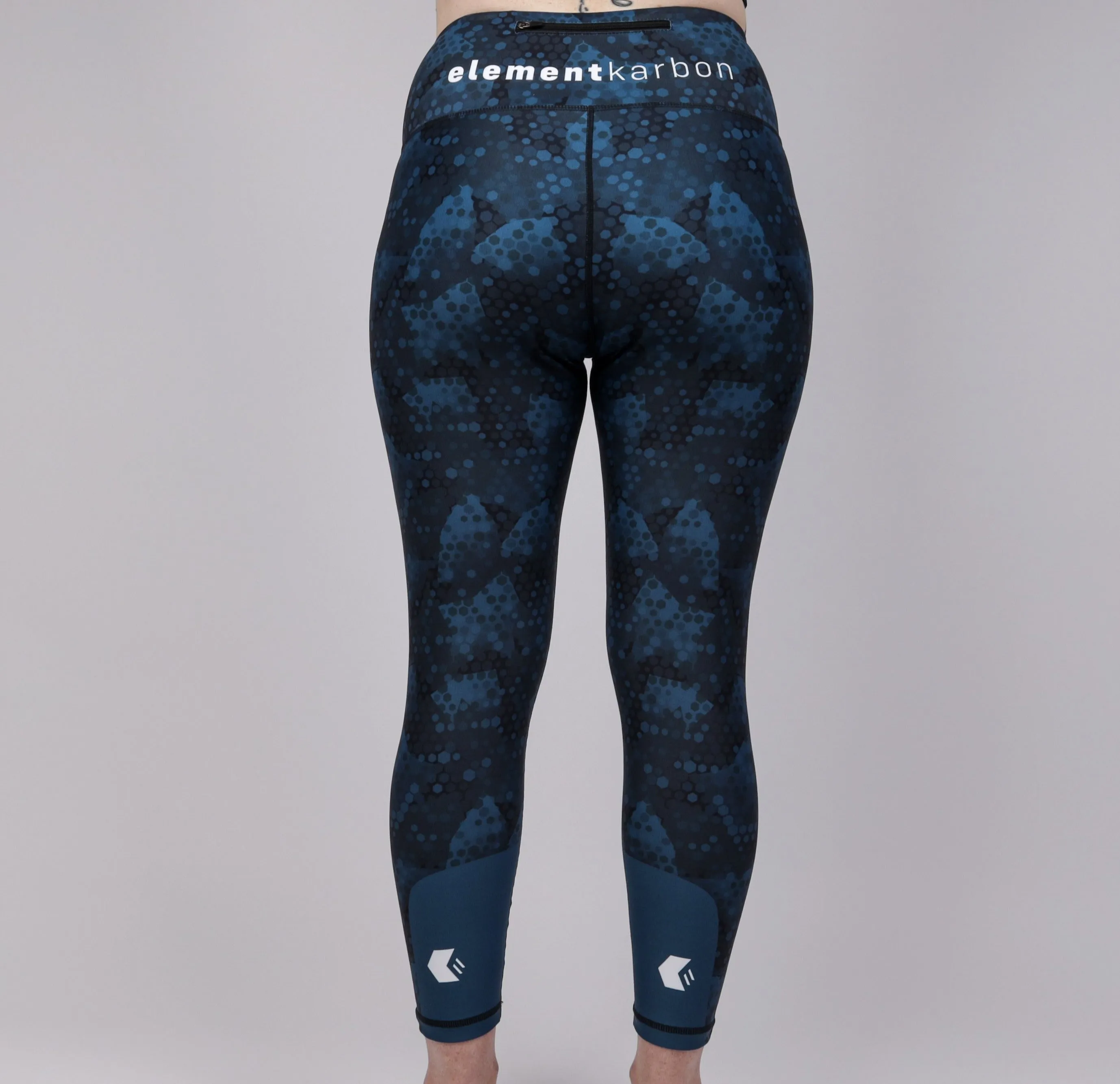 Midnight Blue Hexagon Leggings