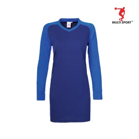 MULTISPORT LADIES LONGSLEEVE MINI EYELET MUSLIMAH (NAVY/ROYAL)