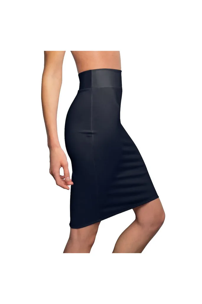 Navy Blue Women's Pencil Skirt