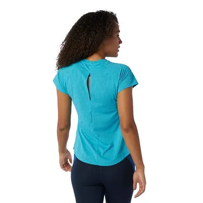 New Balance Women's Q Speed T Shirt - Blue