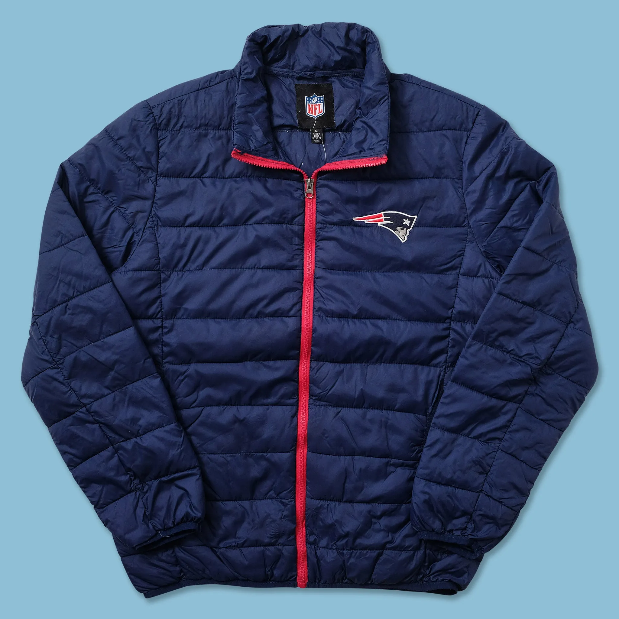 New England Patriots Light Puffer Jacket Medium