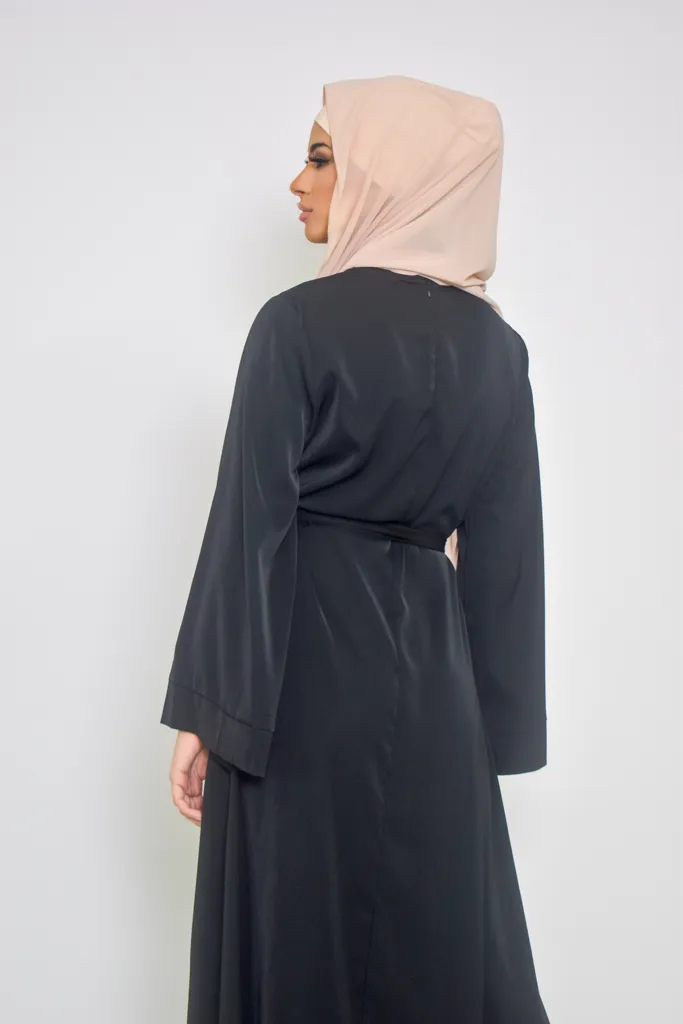 Open Sleeve Abaya - Shades of Black