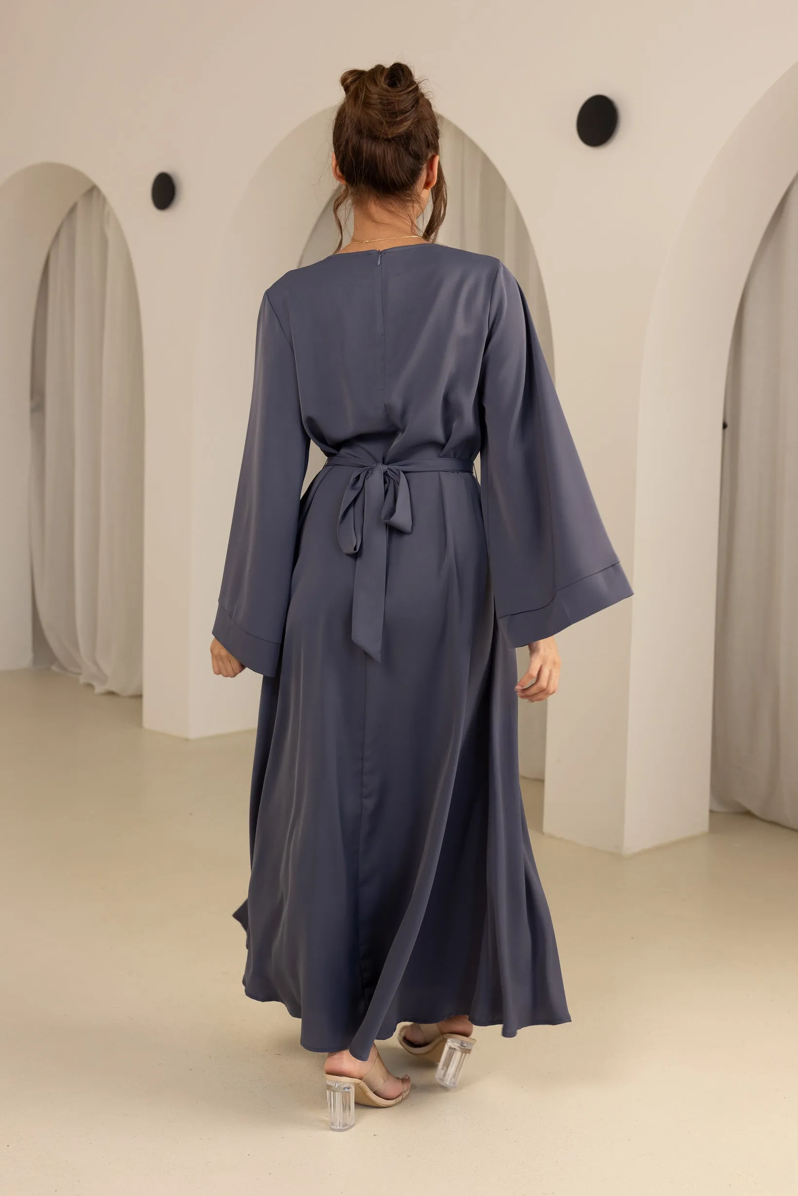 Open Sleeve Abaya - Shades of Blue