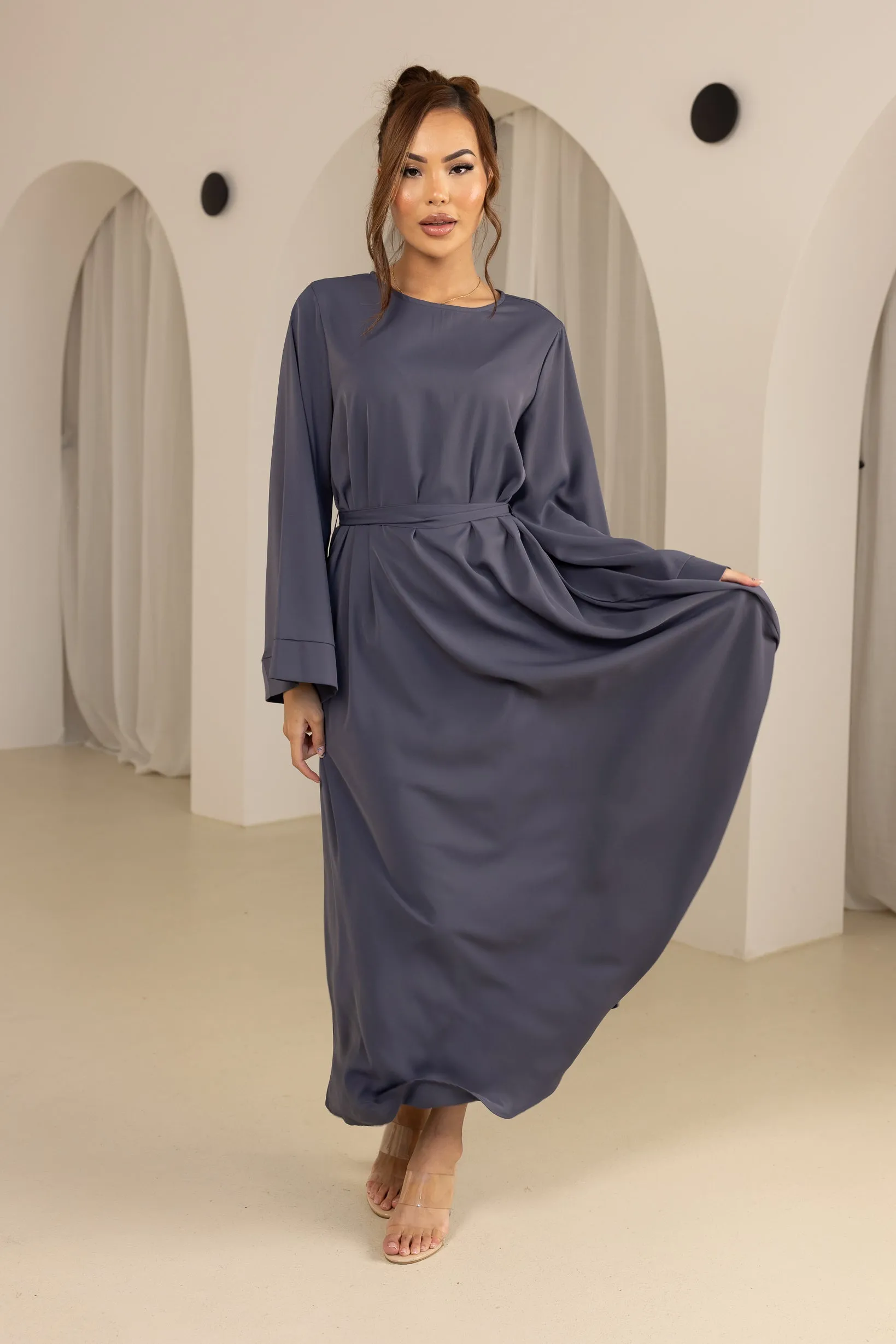 Open Sleeve Abaya - Shades of Blue