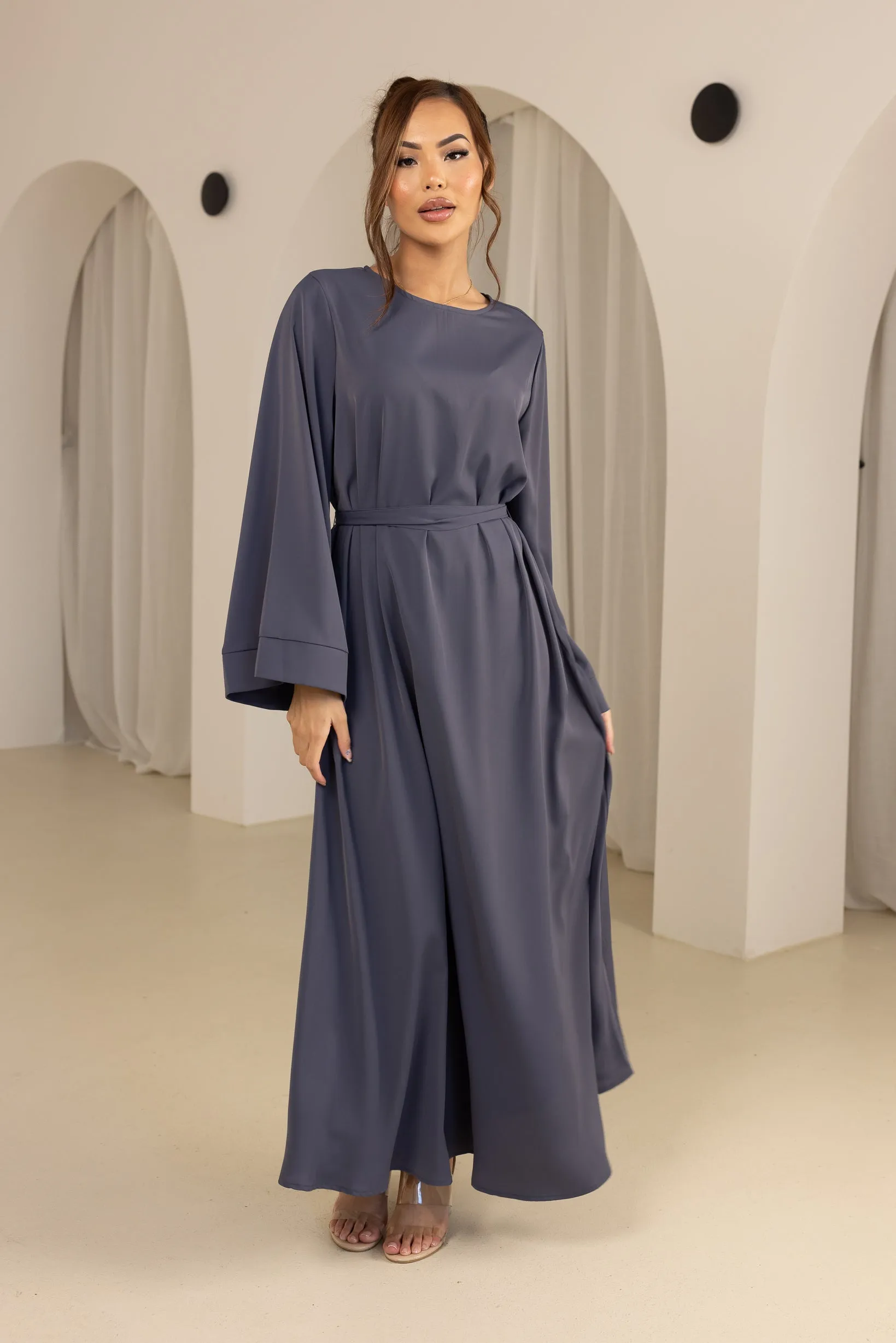 Open Sleeve Abaya - Shades of Blue