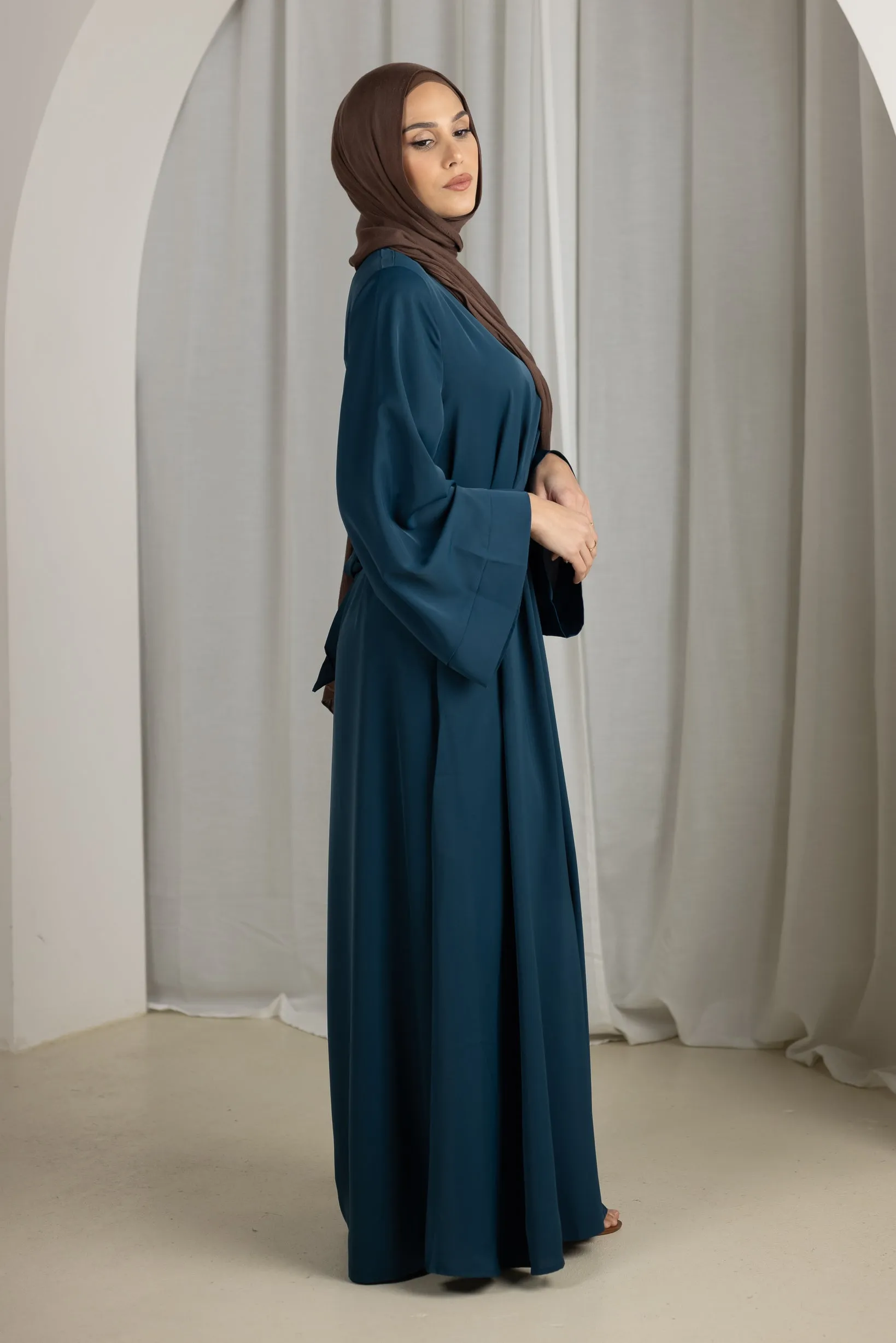 Open Sleeve Abaya - Shades of Blue