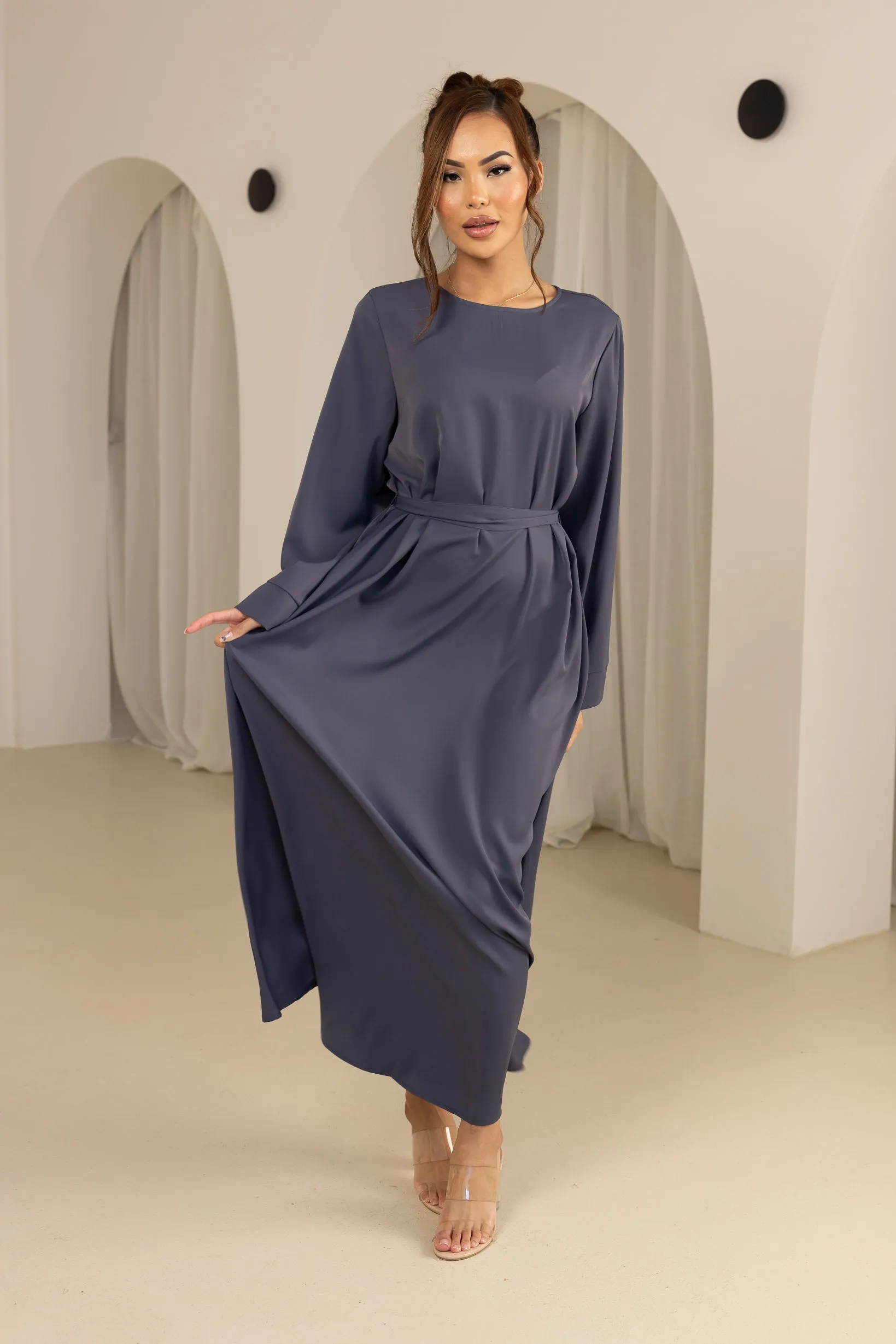 Open Sleeve Abaya - Shades of Blue