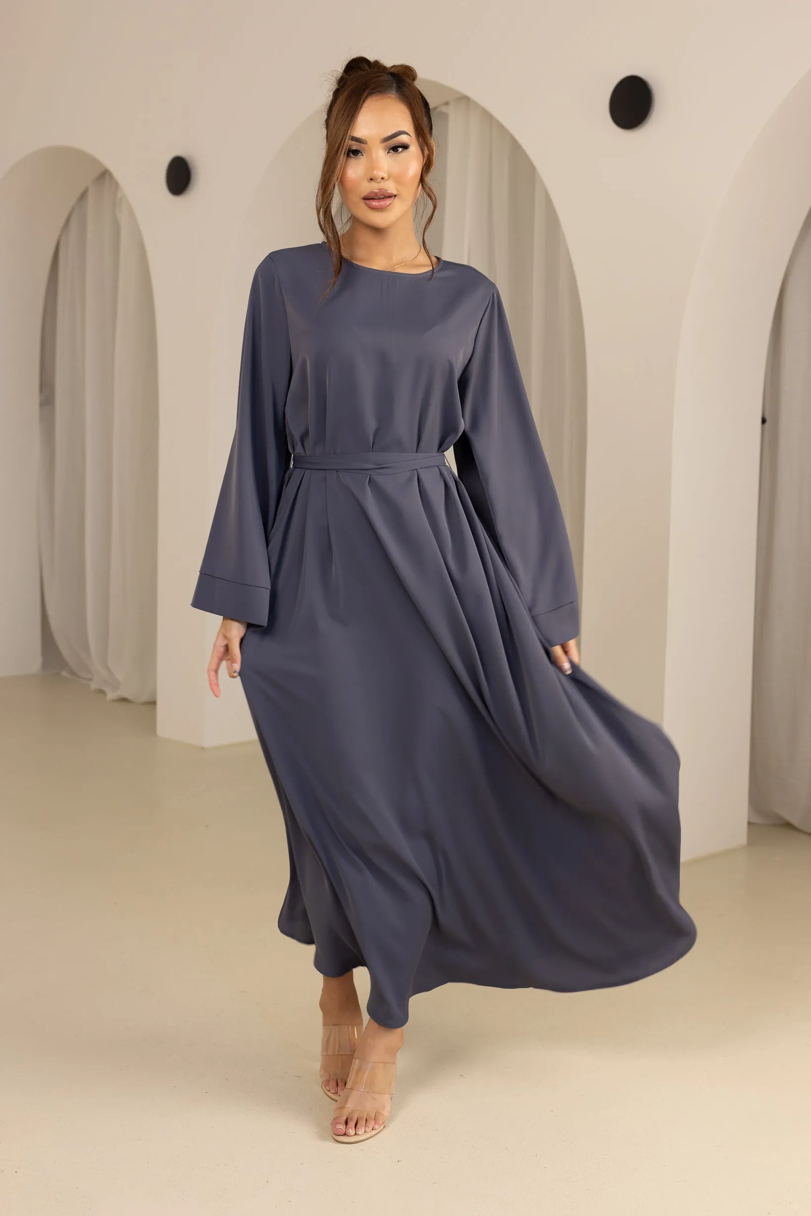 Open Sleeve Abaya - Shades of Blue