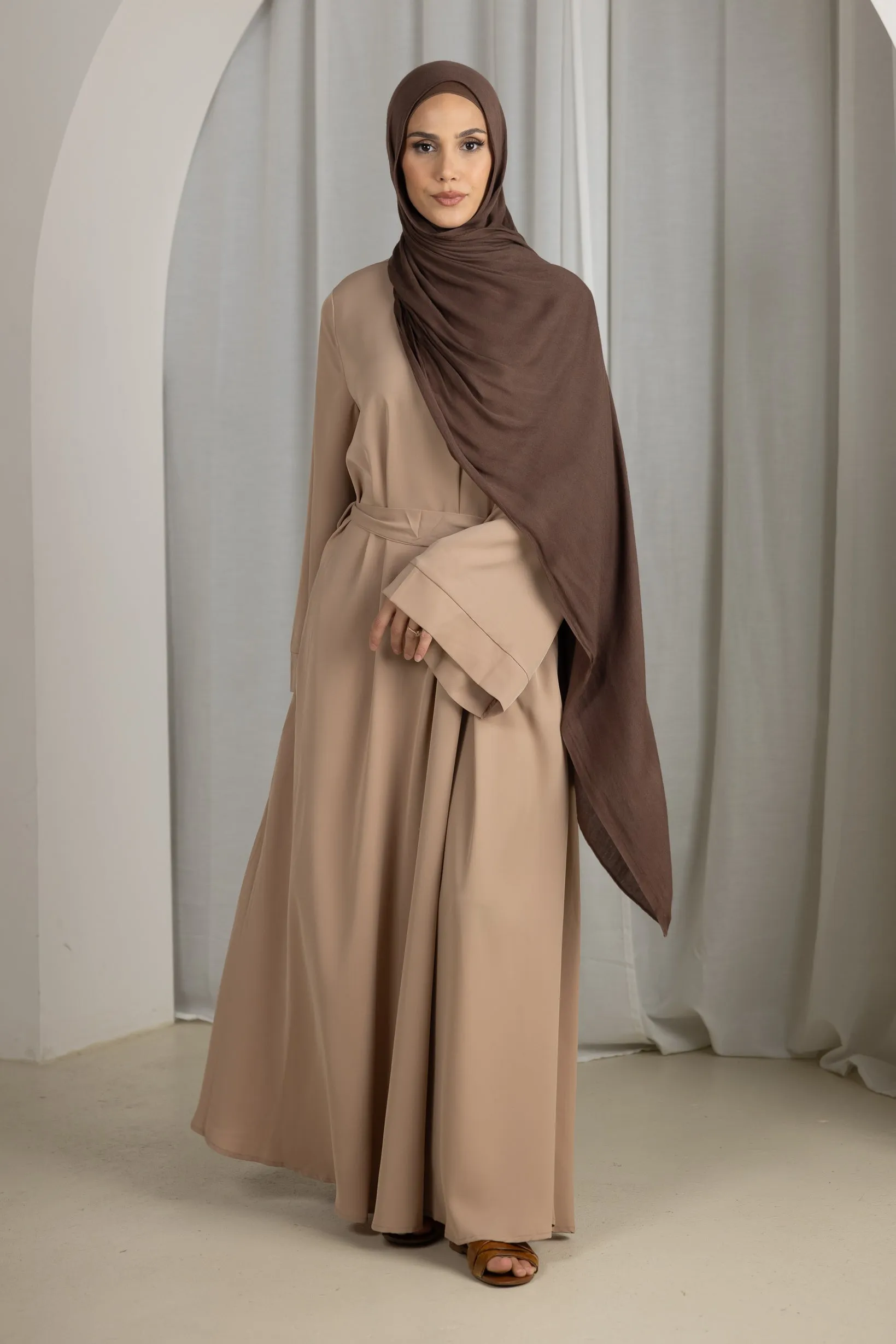 Open Sleeve Abaya - Shades of Nude