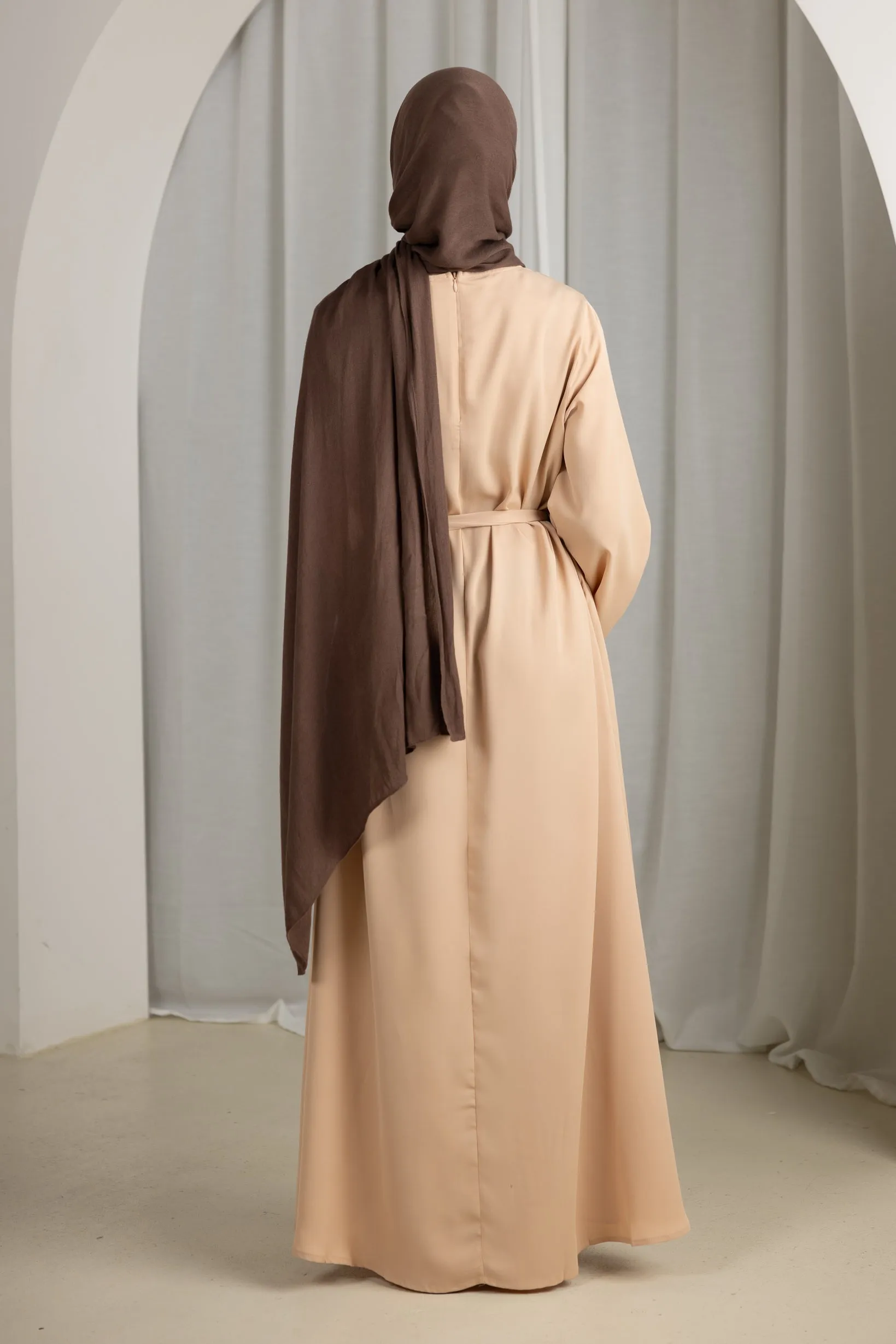 Open Sleeve Abaya - Shades of Nude