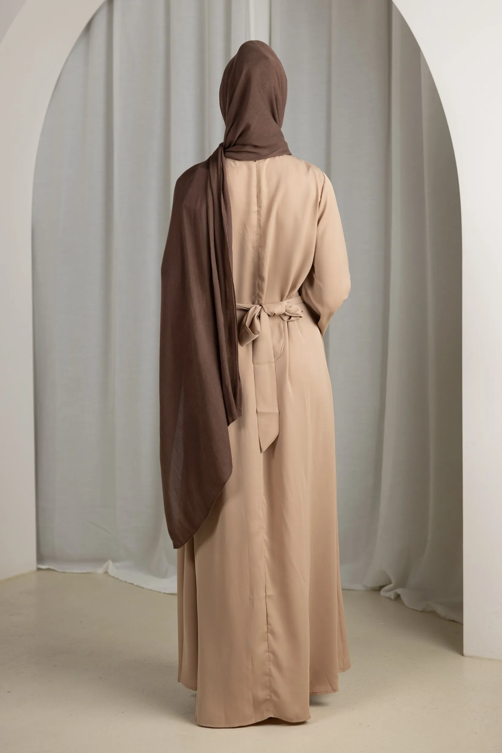 Open Sleeve Abaya - Shades of Nude