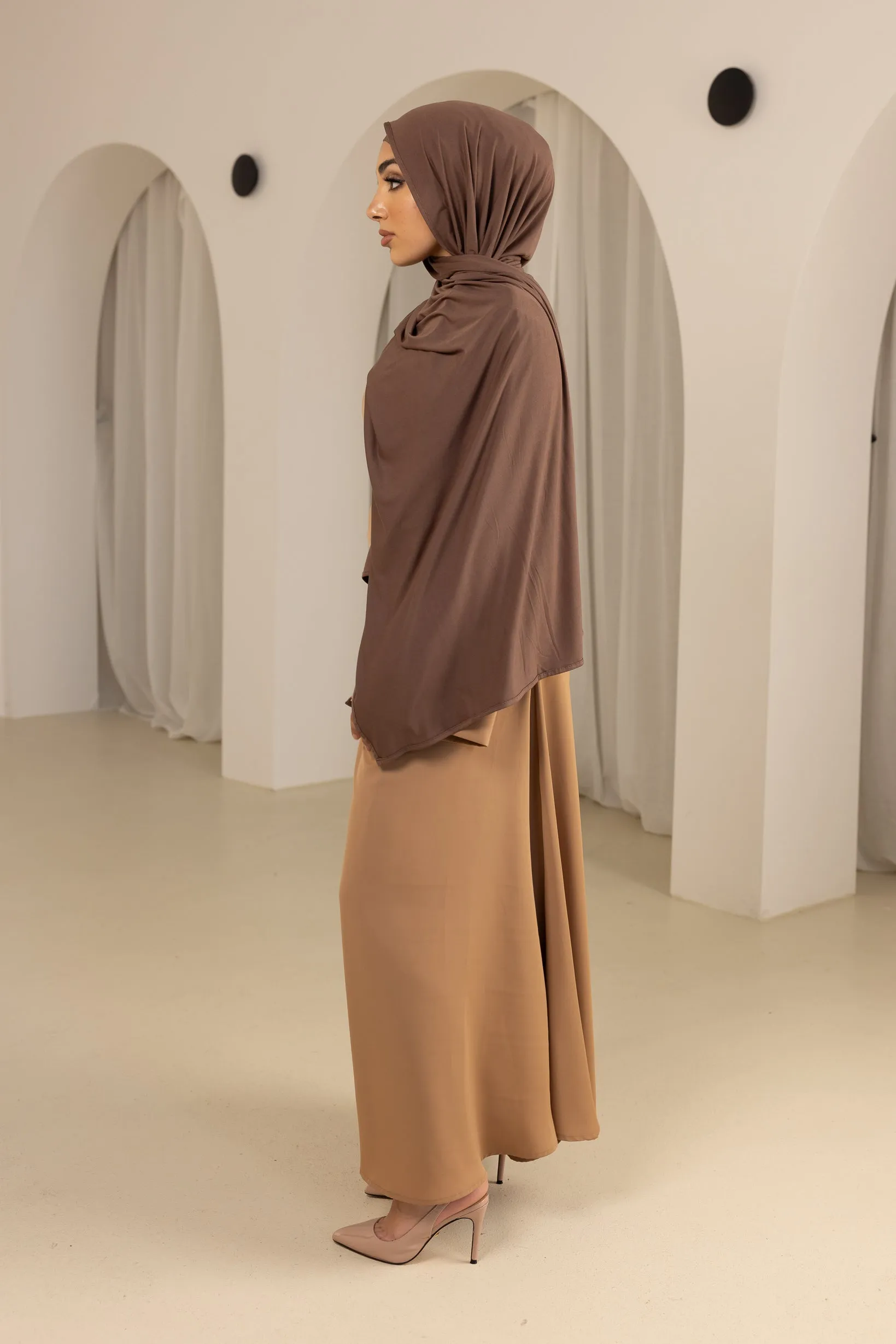 Open Sleeve Abaya - Shades of Nude