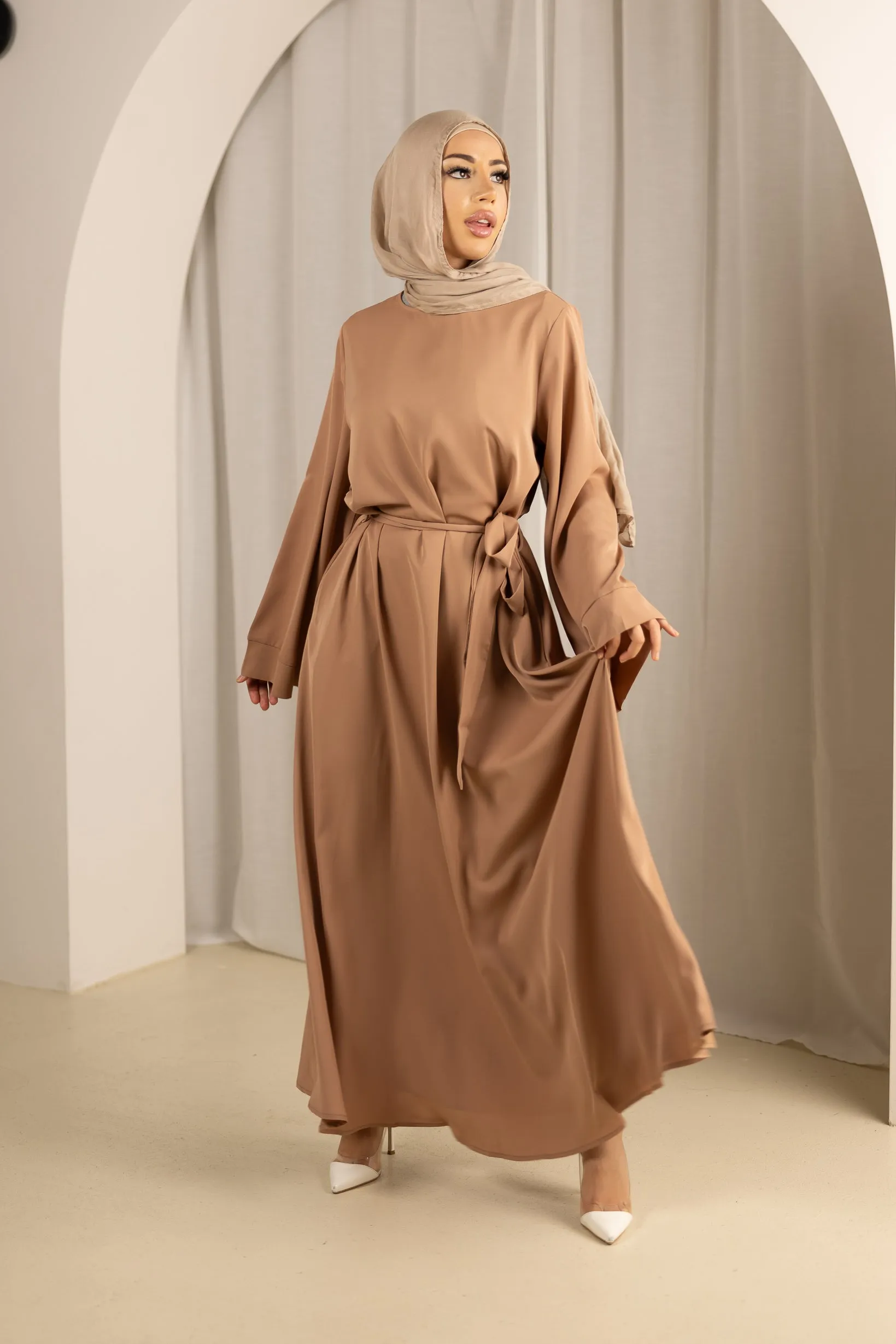 Open Sleeve Abaya - Shades of Pink