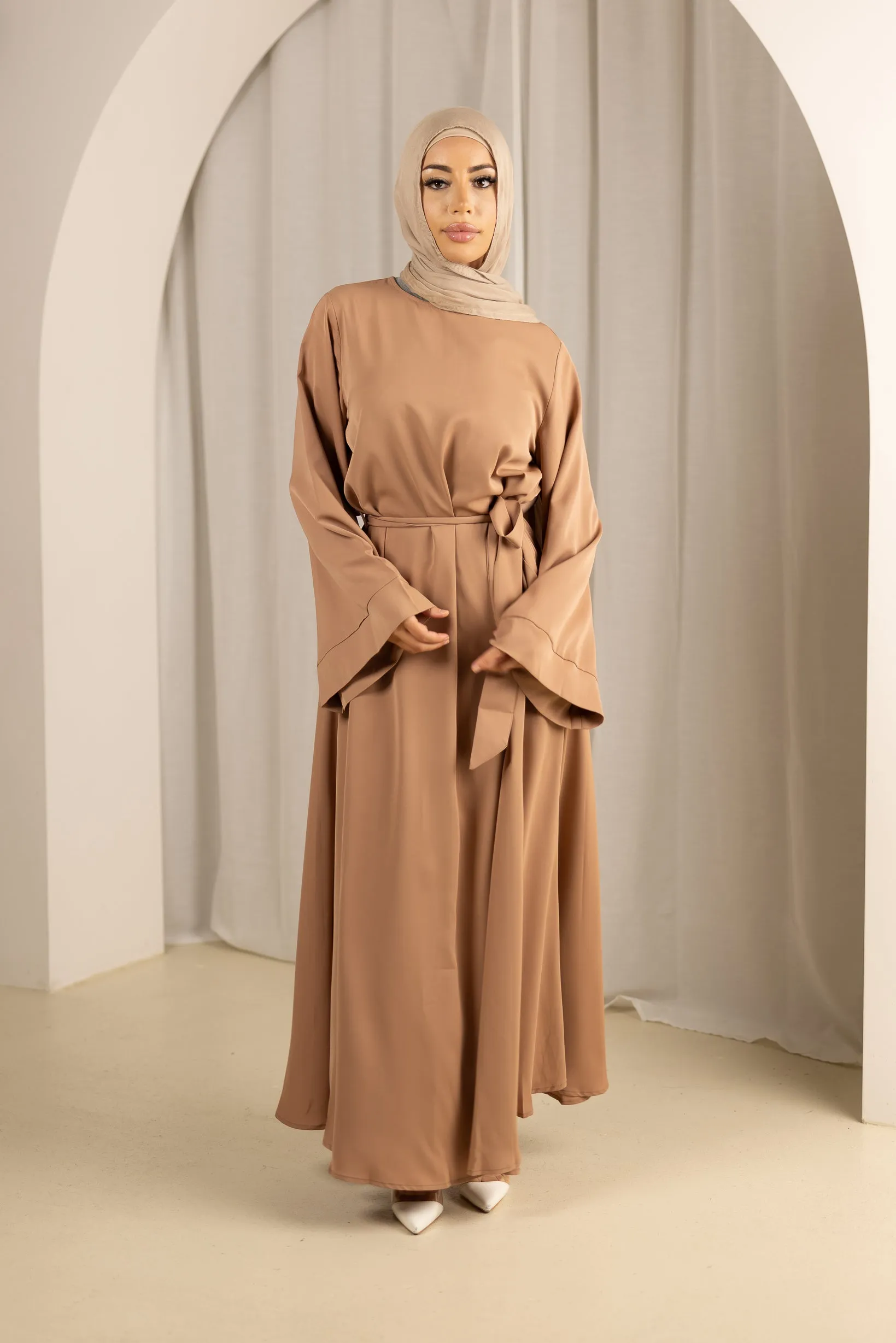 Open Sleeve Abaya - Shades of Pink