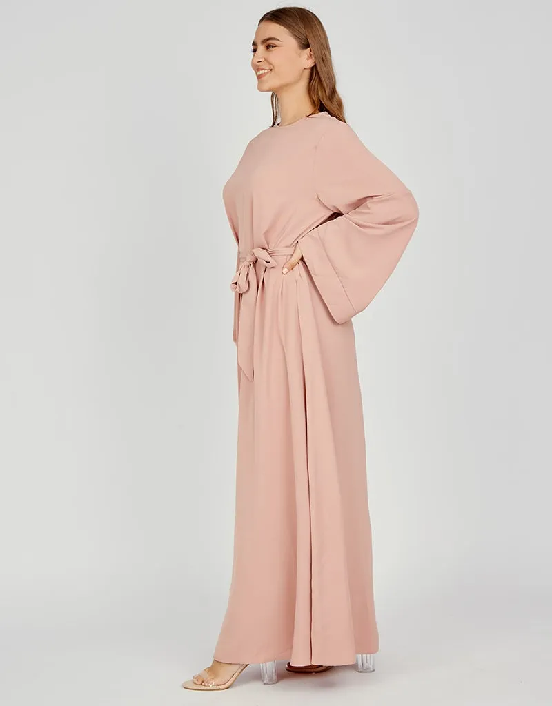 Open Sleeve Abaya - Shades of Pink