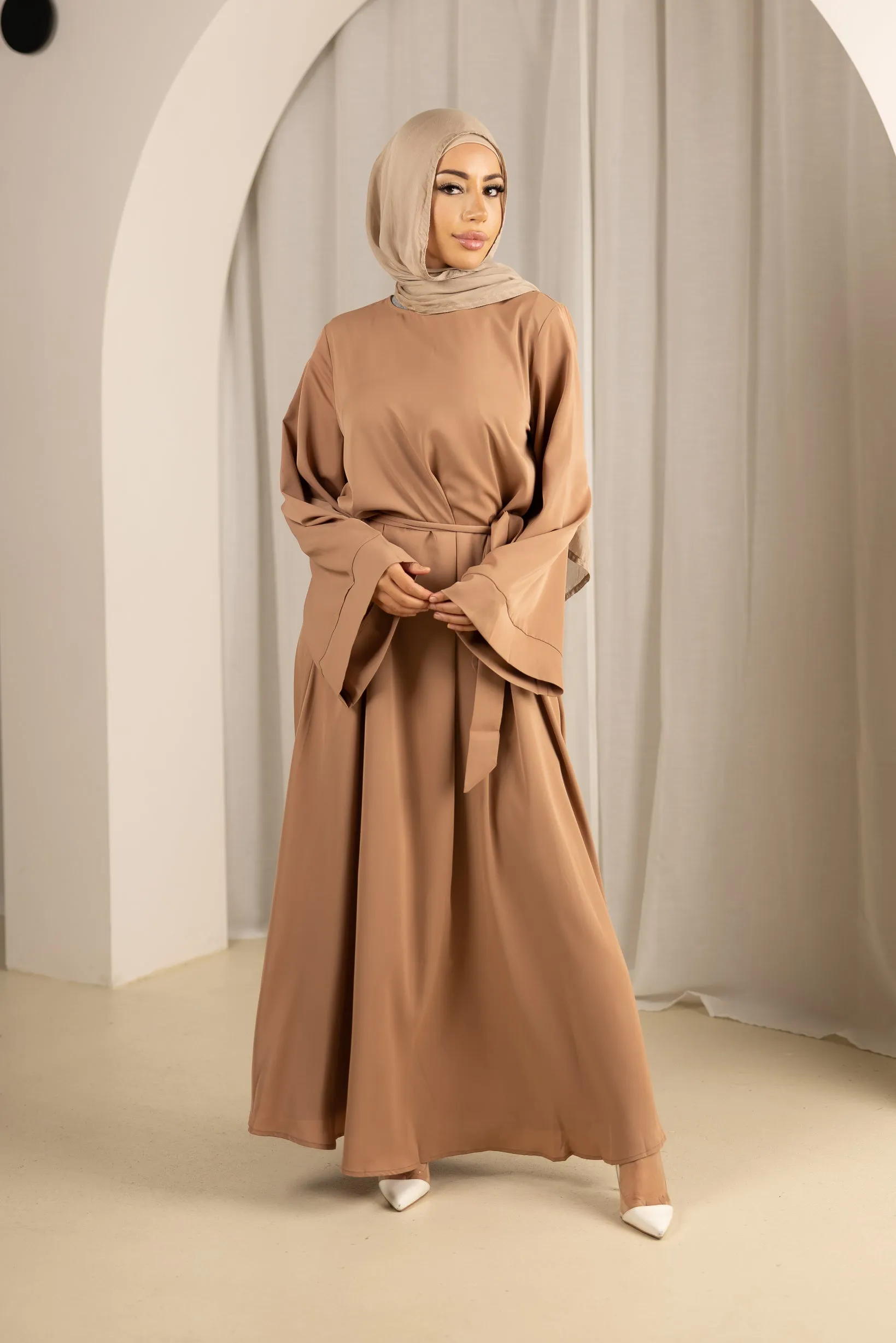 Open Sleeve Abaya - Shades of Pink