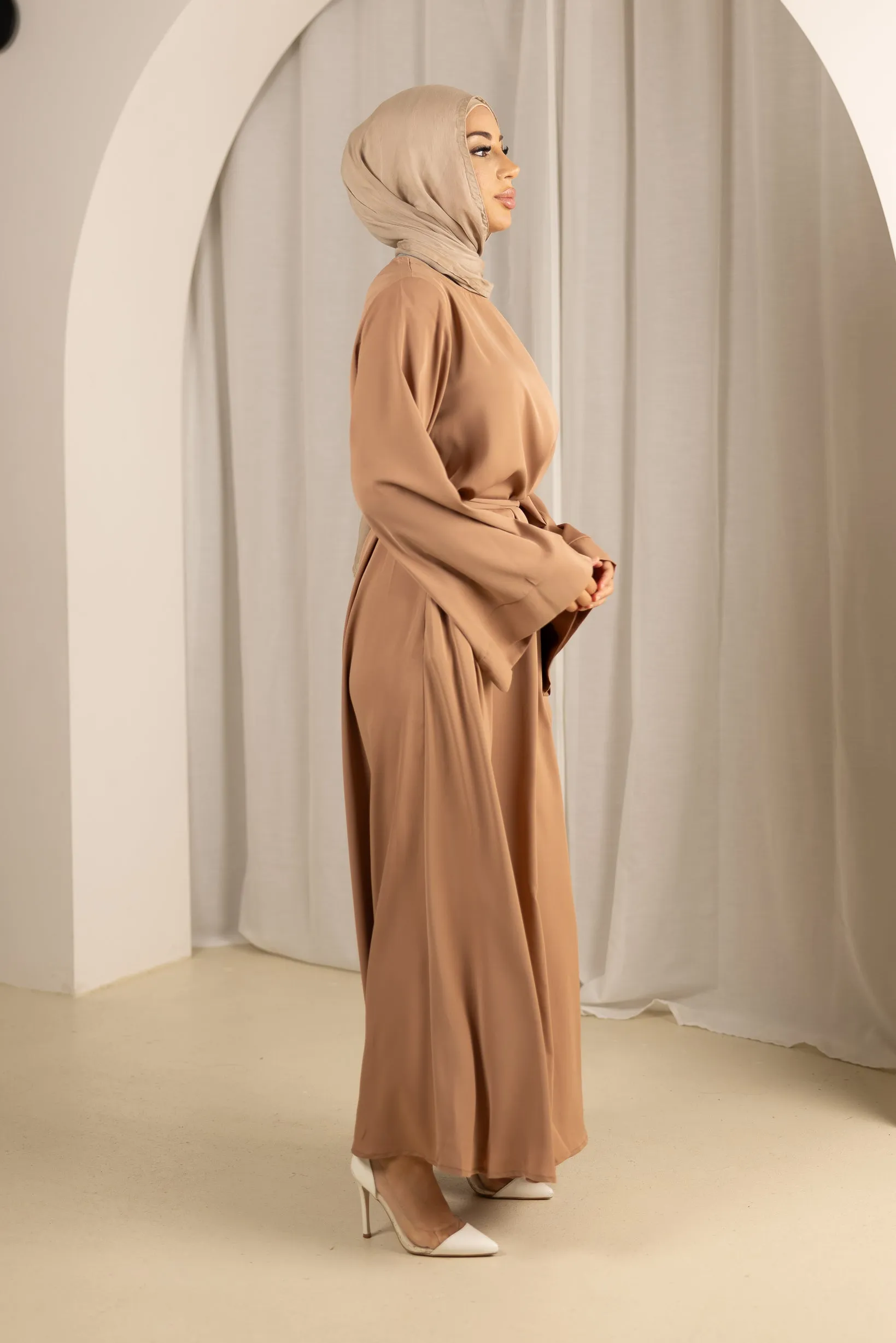 Open Sleeve Abaya - Shades of Pink